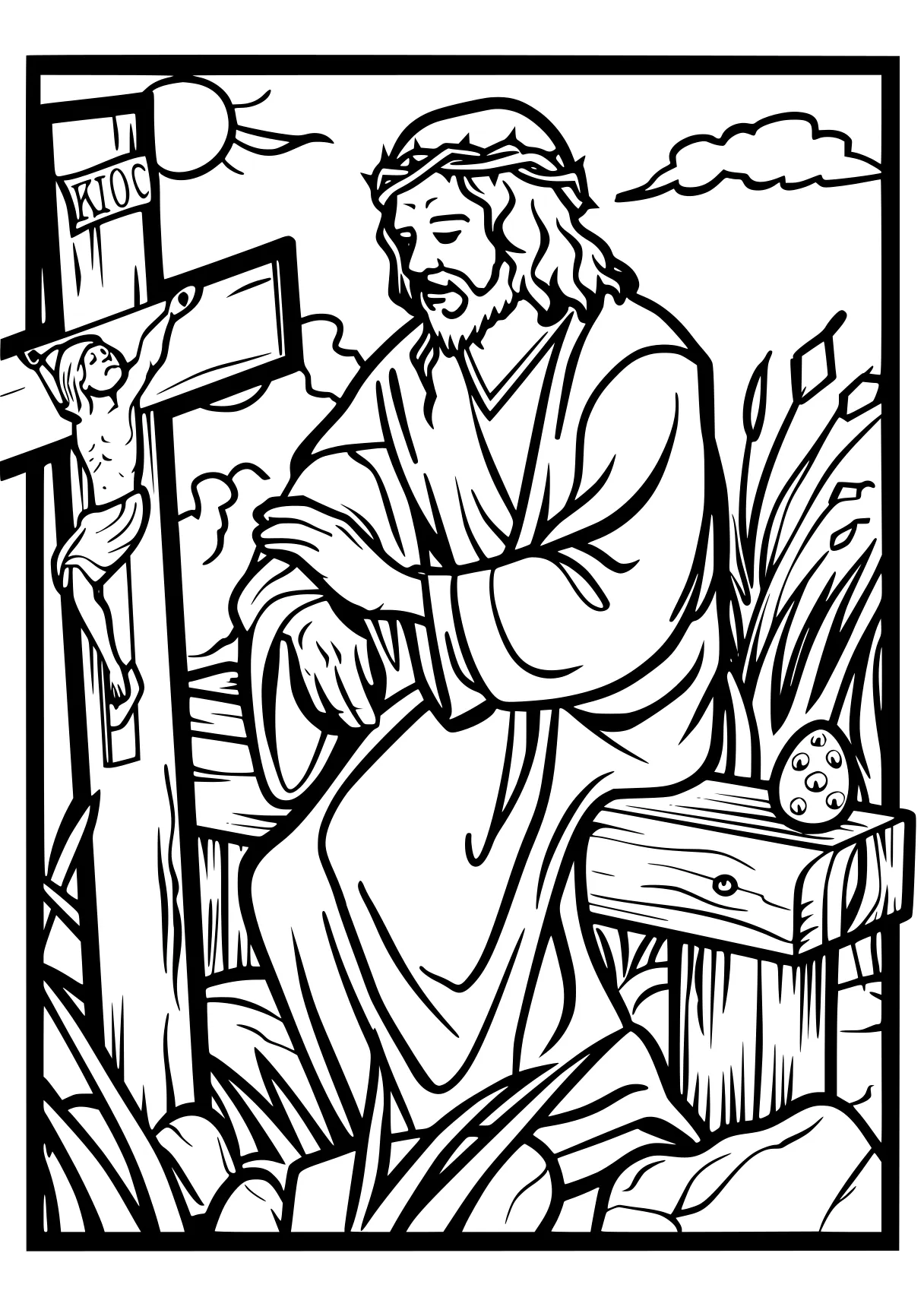 christian coloring pages zacchaeus, nativity, lent, easter, baptist, free page downloads