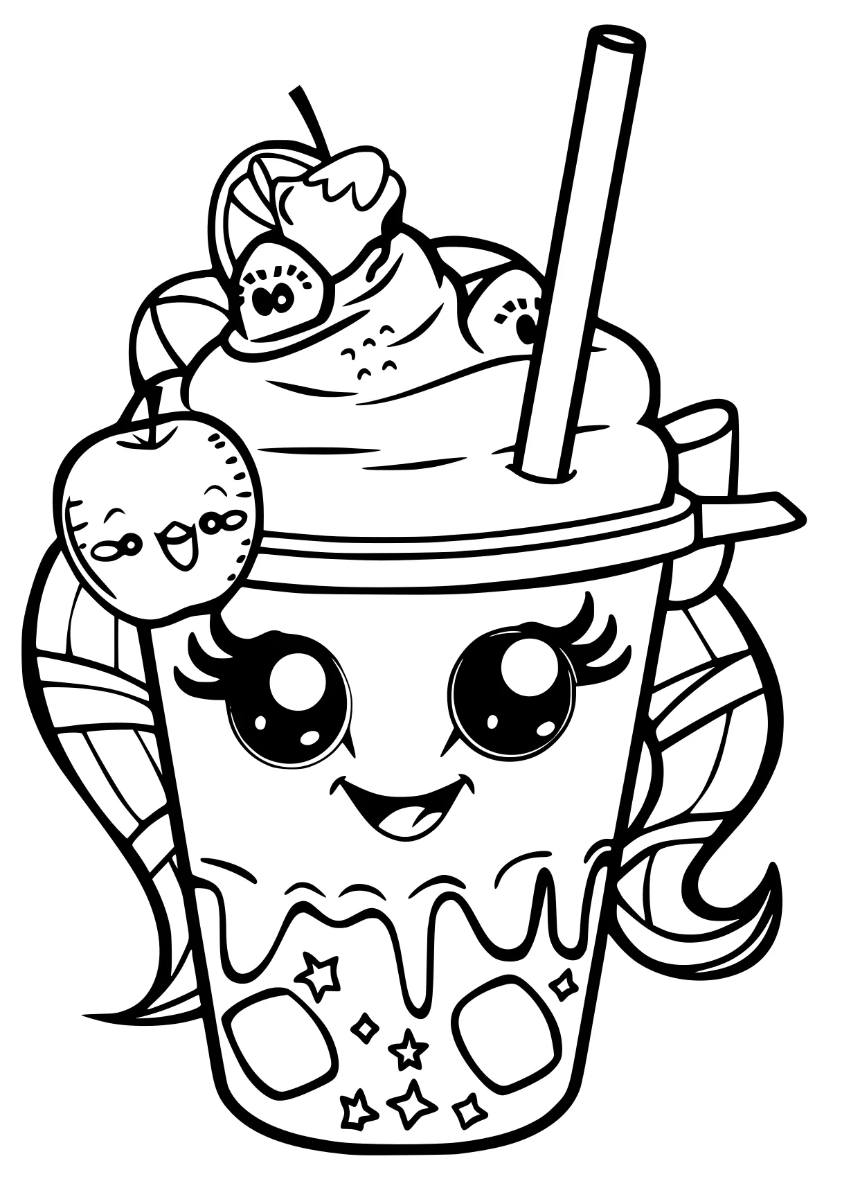 shopkins color pages zomboss, kaido, shopkins, cup, chibi, free coloring page downloads