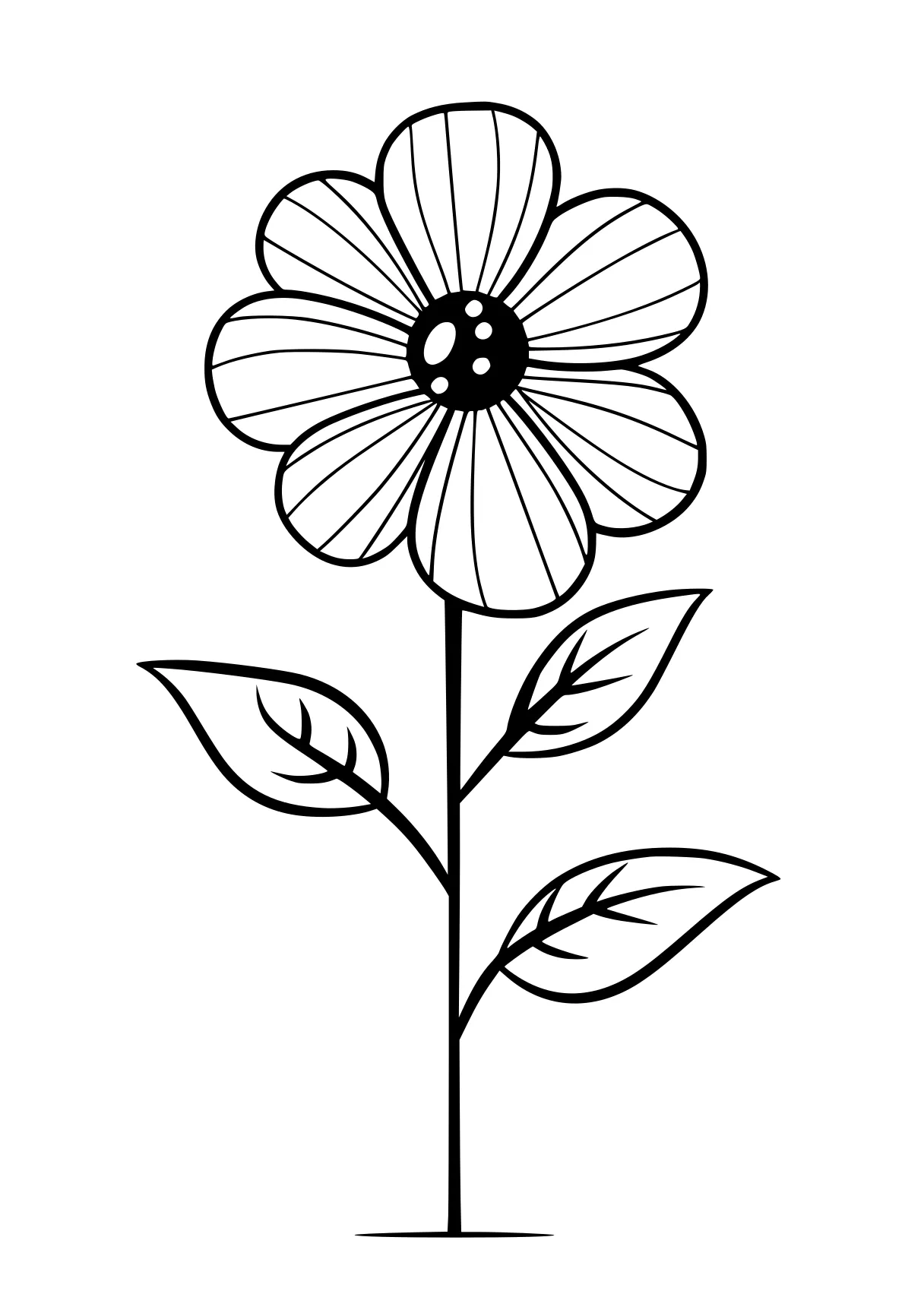 flower coloring flower, flowers, poppy, plant, free page downloads