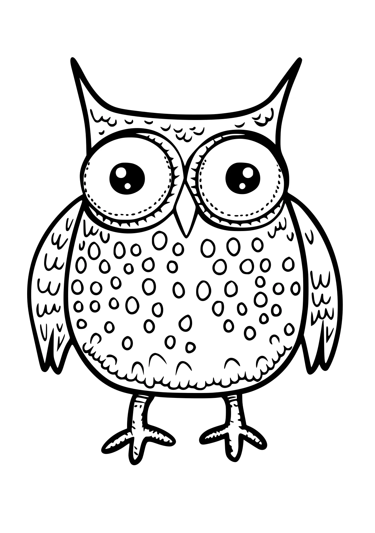 simple coloring sheets owl, illustrator, printables, free page downloads