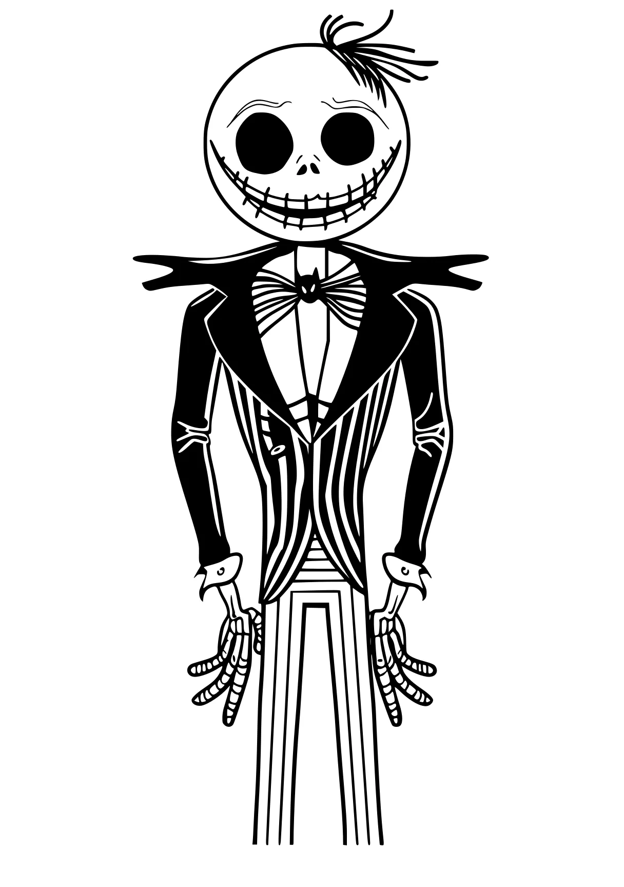 jack skellington coloring page skellington, muertos, skeleton, jack, addams, free downloads