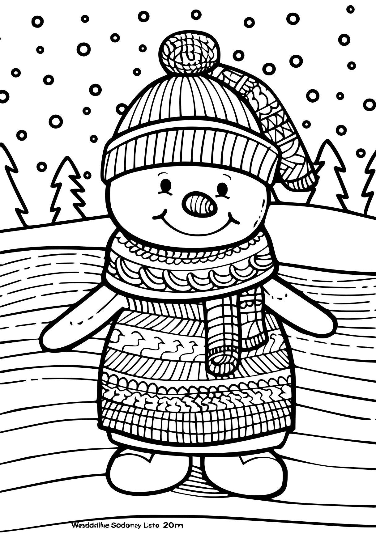 march coloring pages, snowman, winter, zentangle, free page downloads