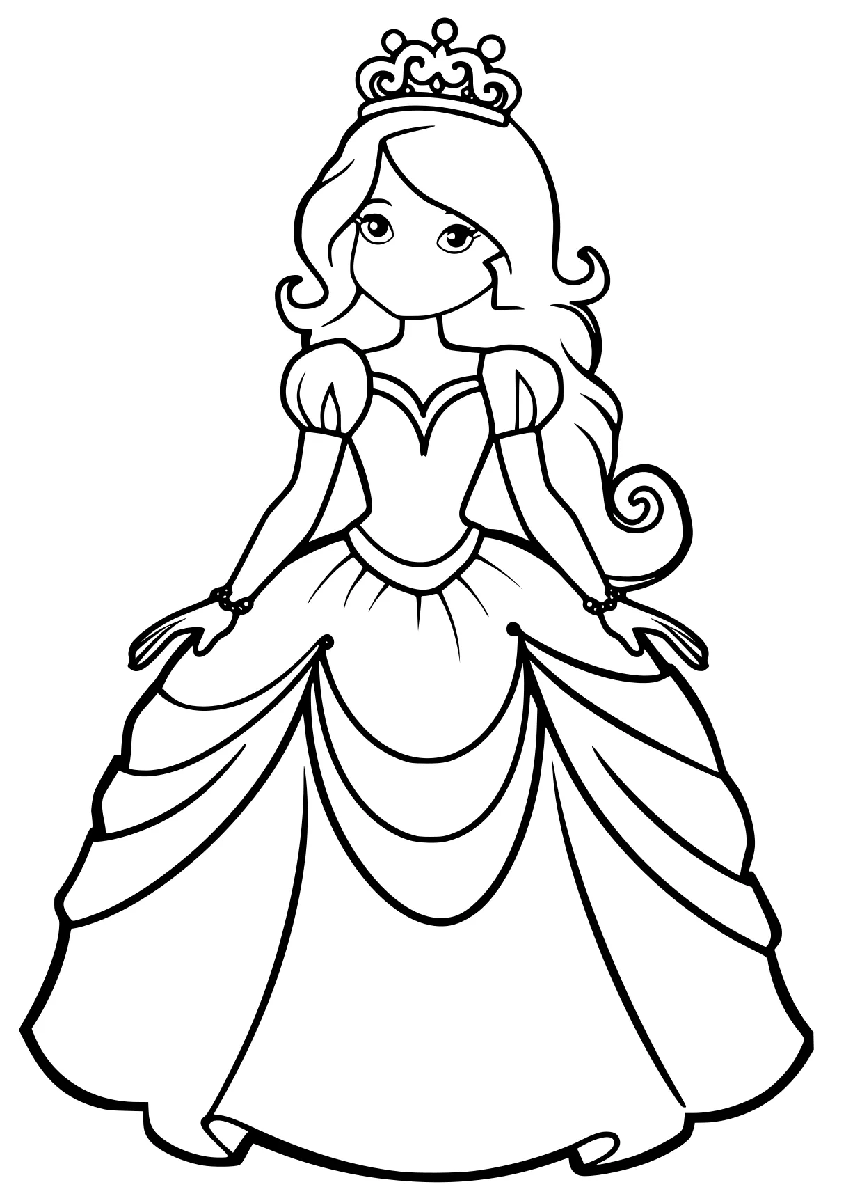 princess coloring pages rapunzel, cinderella, rosalina, free page downloads