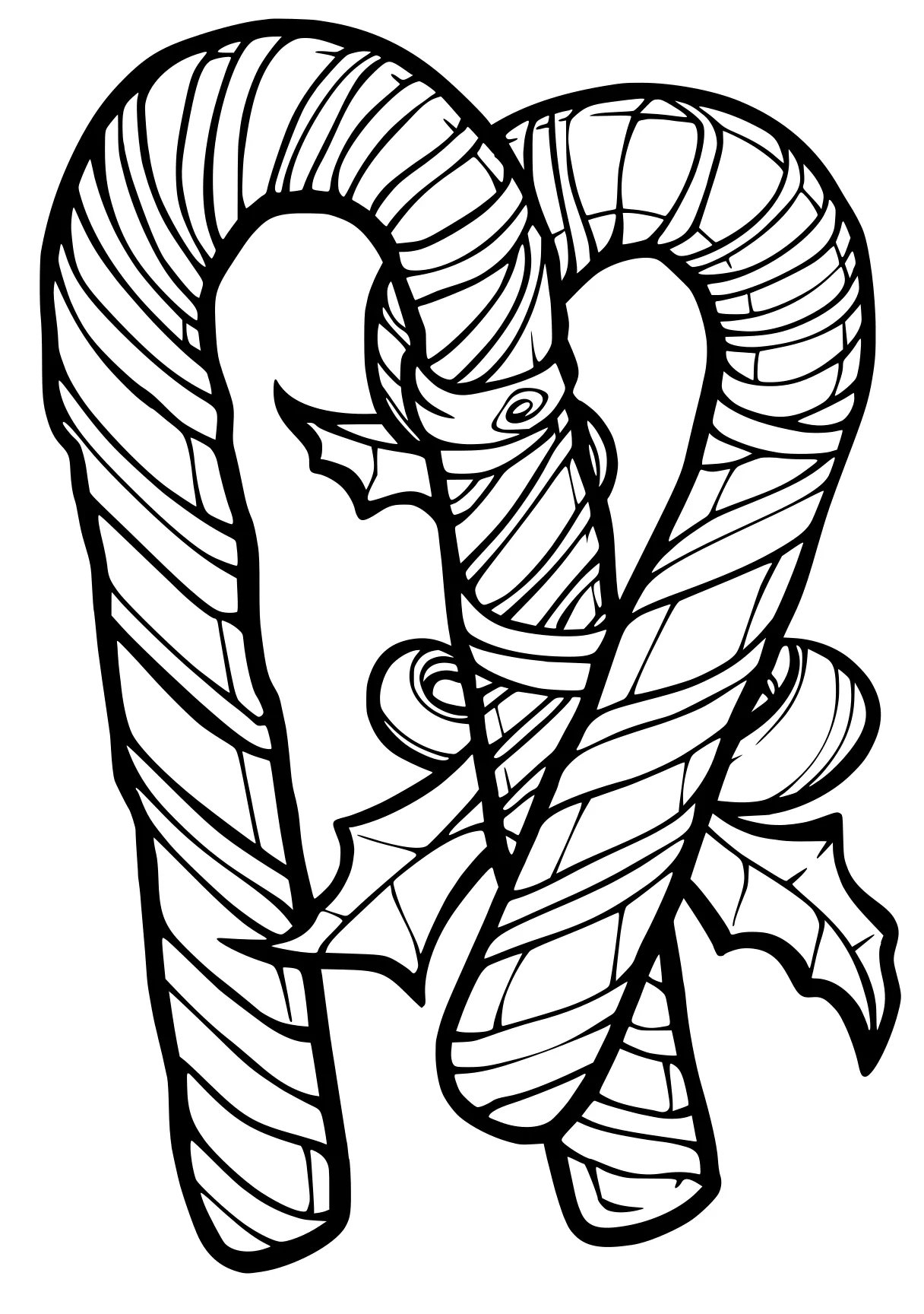 candy cane coloring page zentangle, design, heart, free downloads