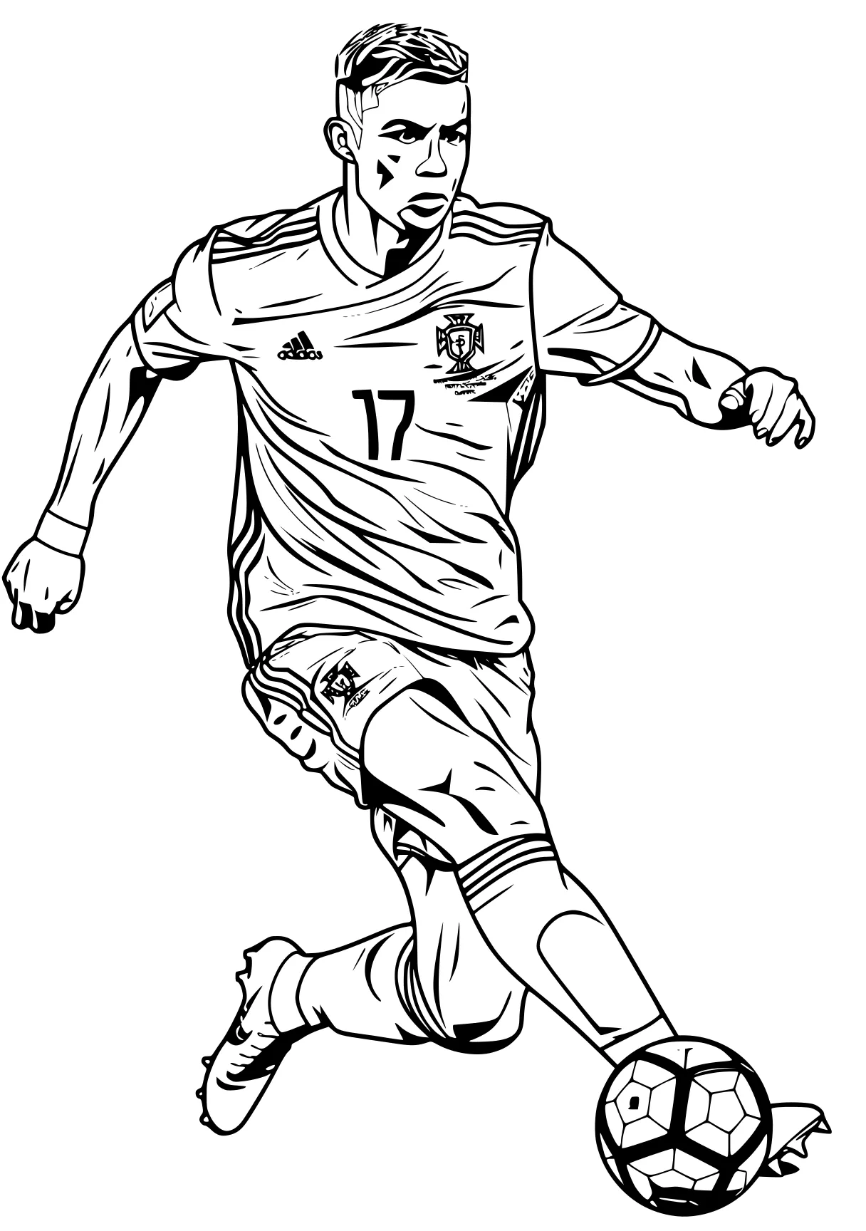 ronaldo coloring page ronaldo, messi, xavi, soccer, neymar, free downloads