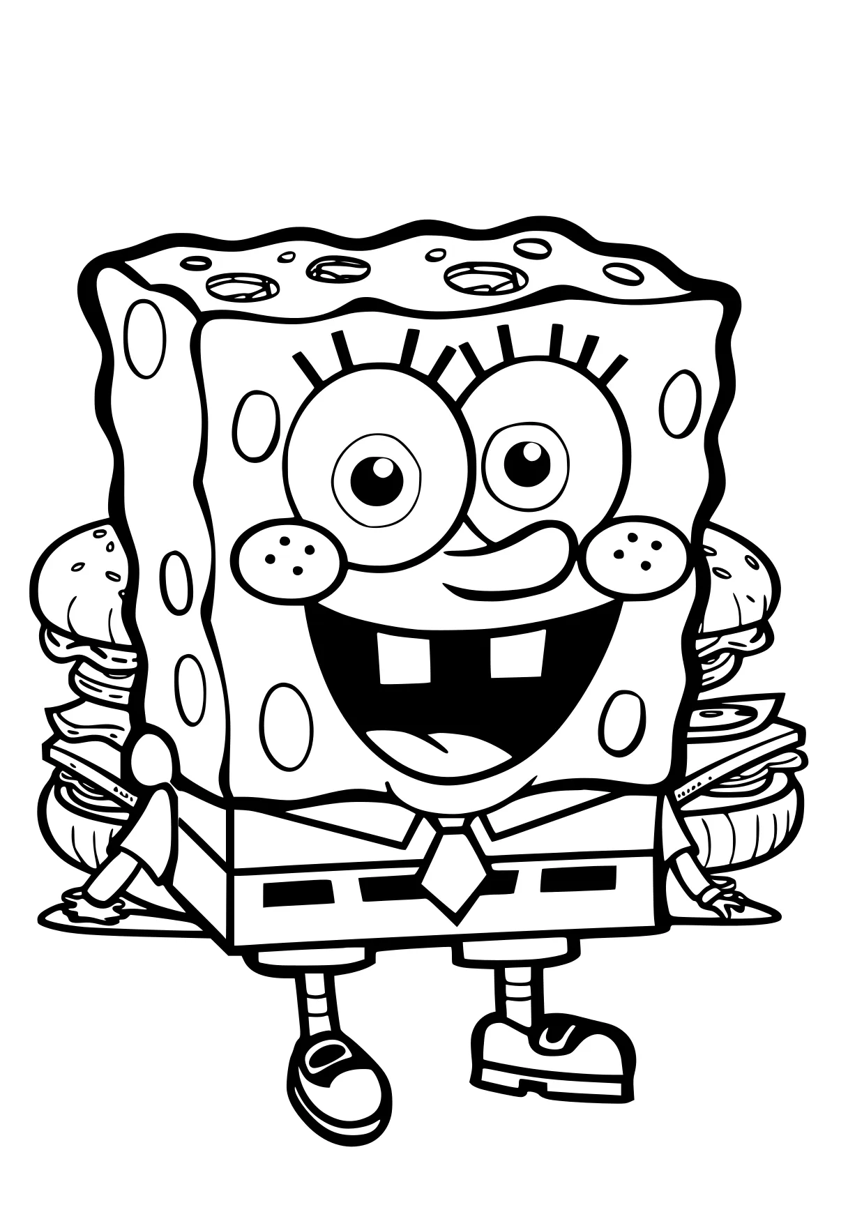 spongebob coloring pages squarepants, sponge, spongebob, squidward, shopkins, free page downloads