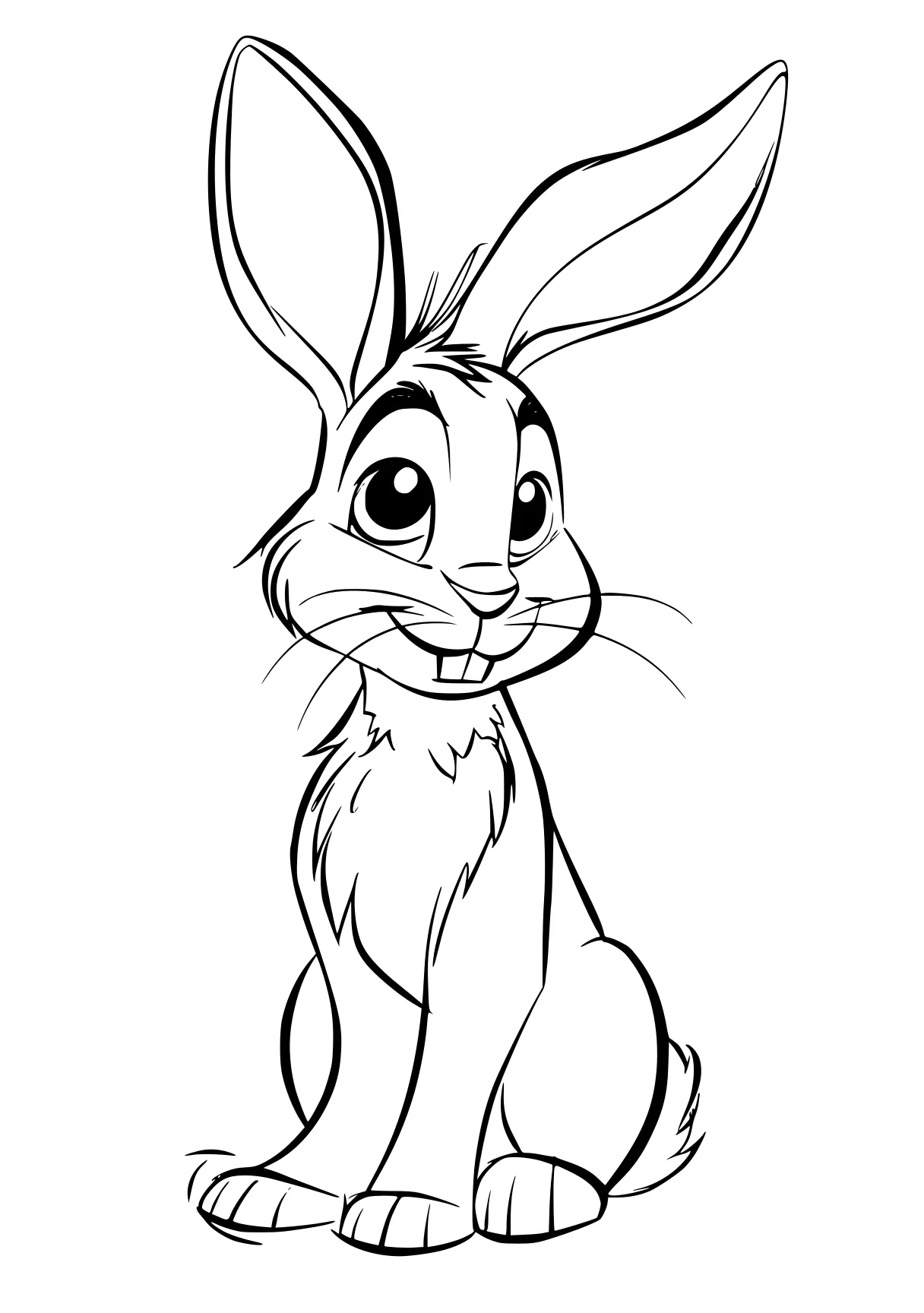 rabbit coloring page rabbit, bunny, alvin, bunzo, jerry, free downloads