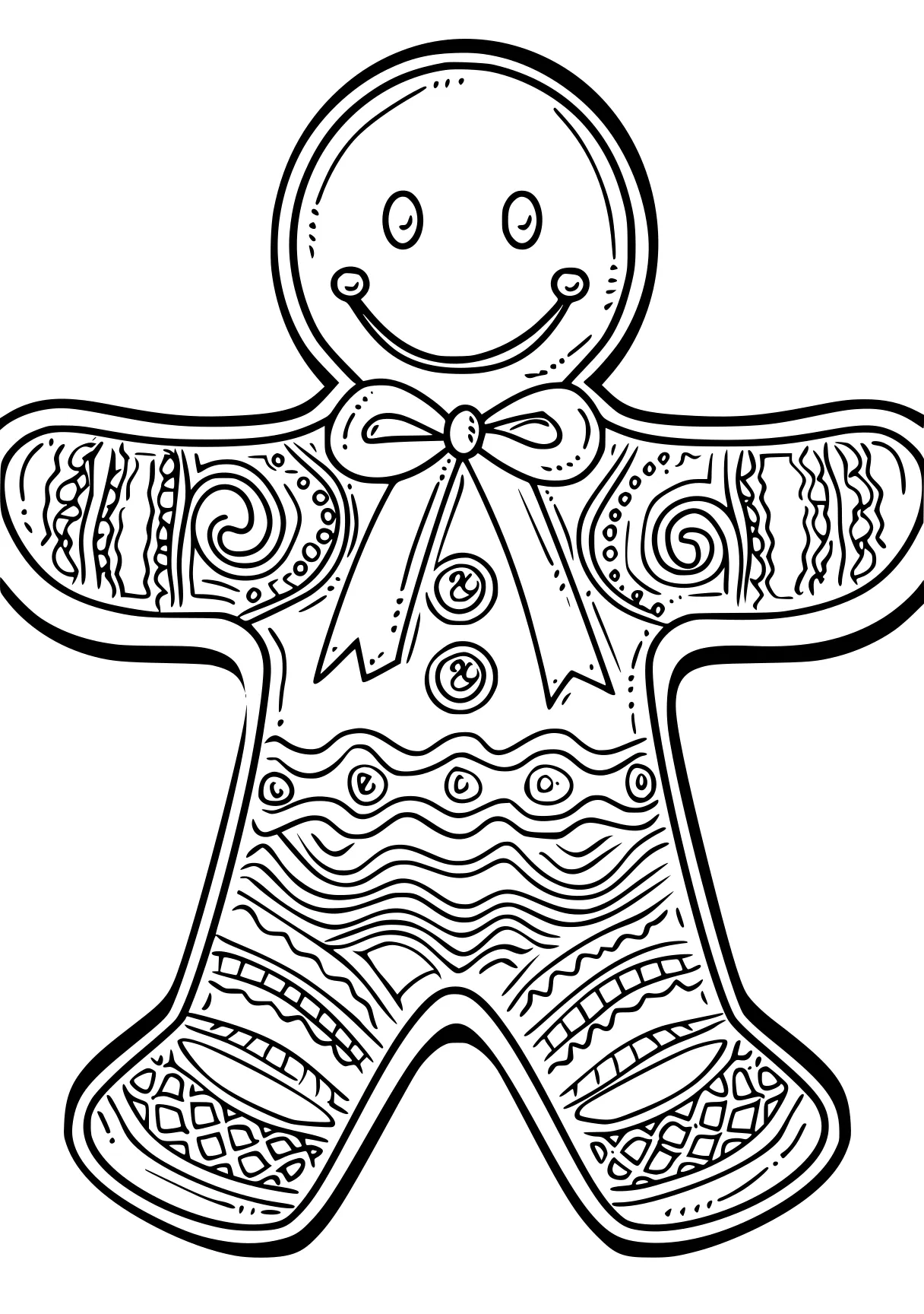 gingerbread coloring page zentangle, ornament, gingerbread, free downloads