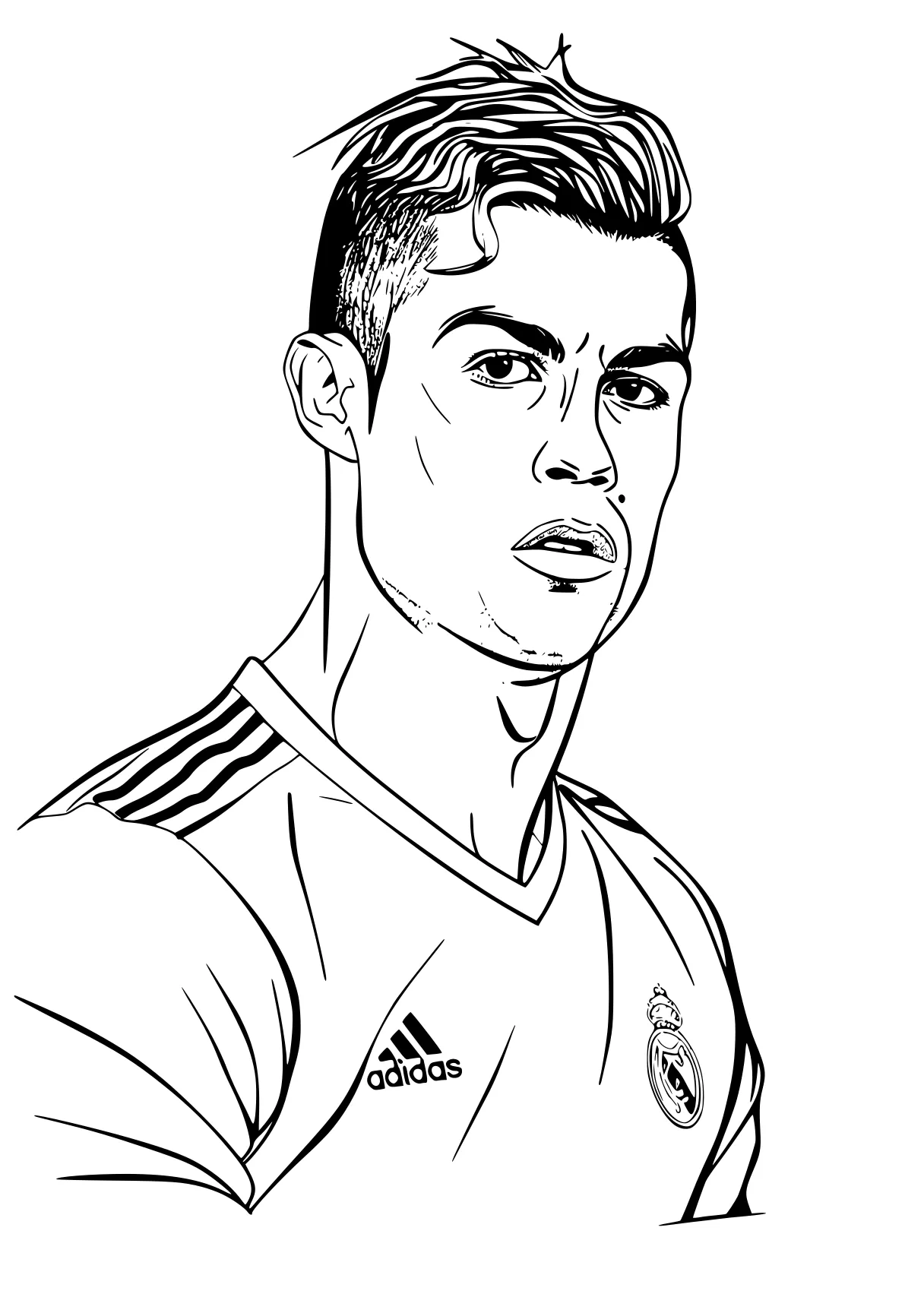 ronaldo coloring page ronaldo, cristiano, james, captain, soccer, free downloads