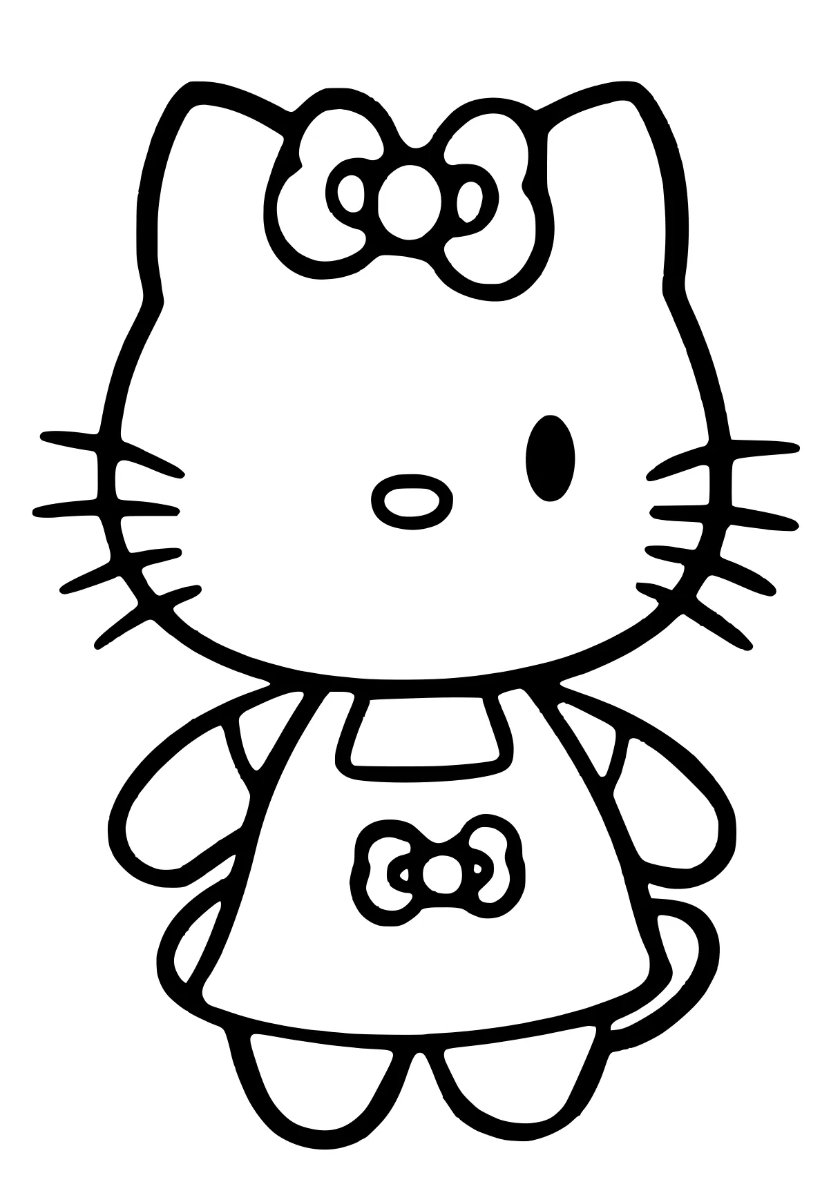 hello kitty coloring pages sanrio, cinnamoroll, kitty, peppa, garfield, free page downloads