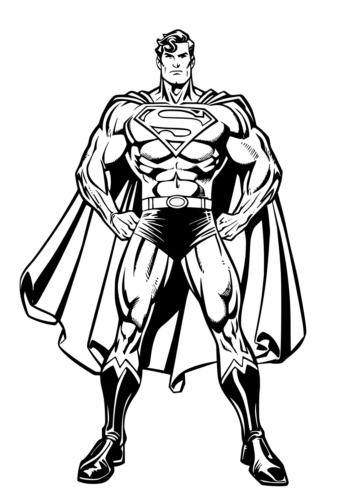 superman coloring page superman, superhero, jiren, batman, morales, free downloads