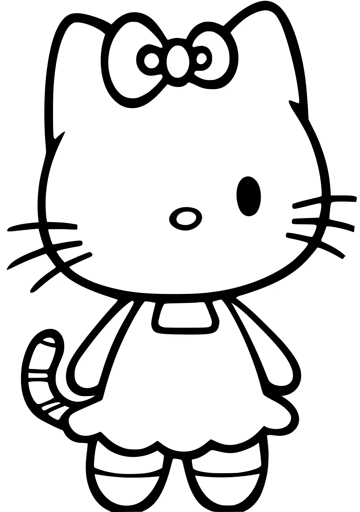 hello kitty pictures to color sanrio, garfield, kitty, mouse, unikitty, free coloring page downloads