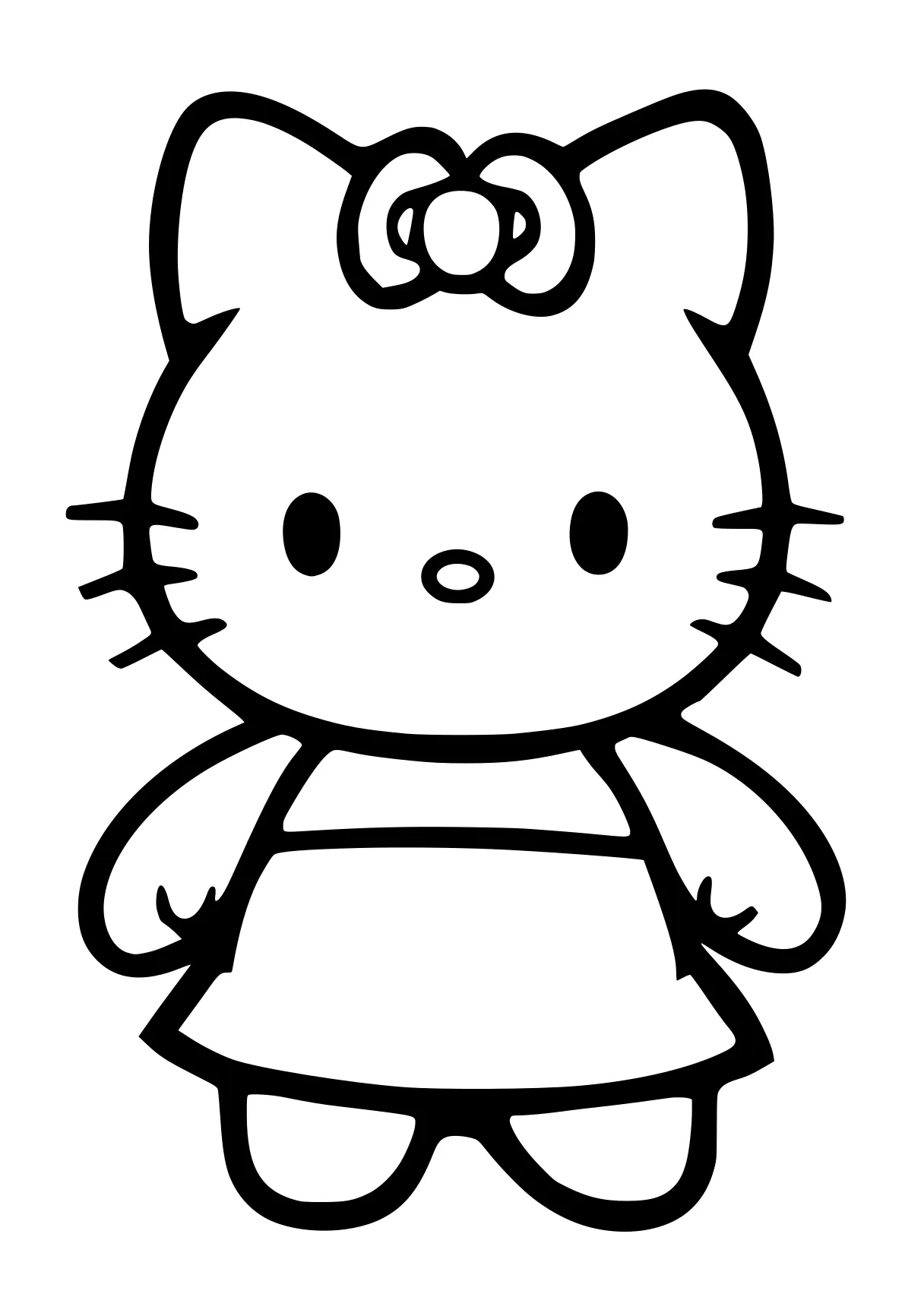 coloring hello kitty sanrio, cinnamoroll, peppa, molang, kitty, free page downloads