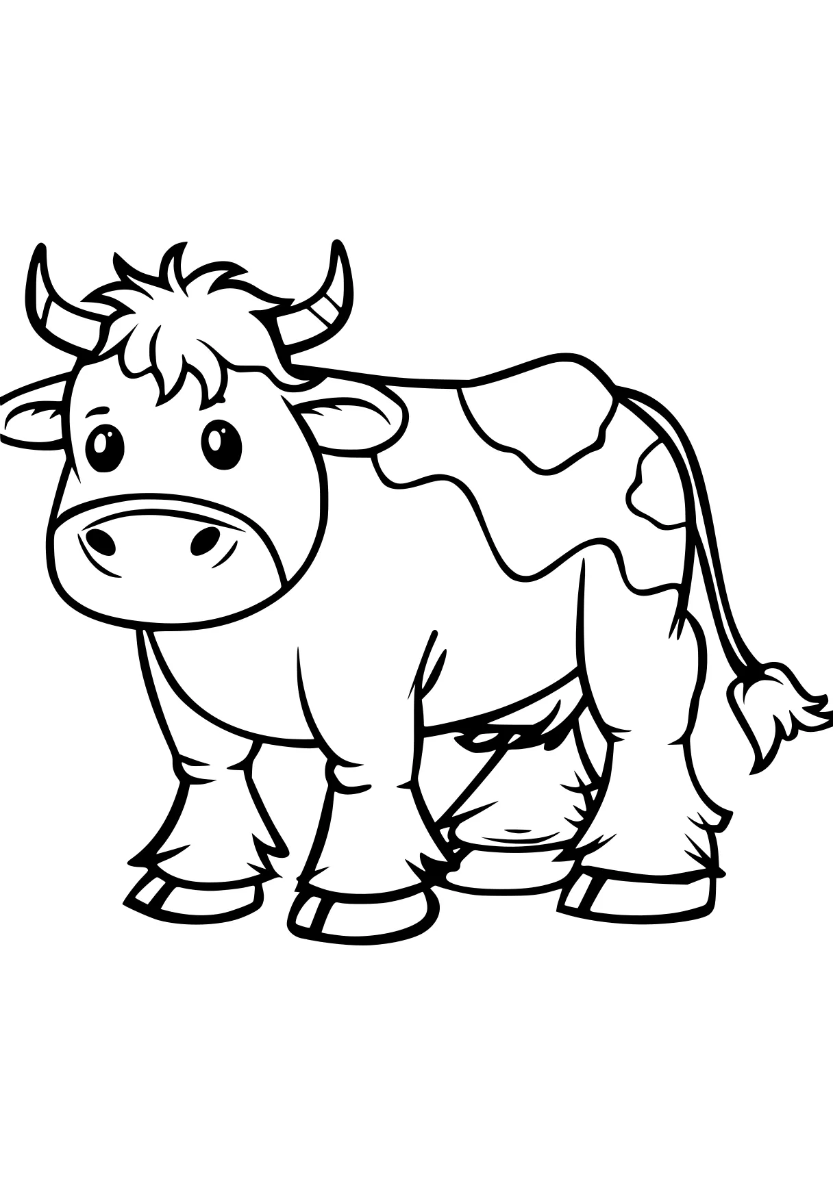 cow coloring sheet cow, buffalo, rhino, triceratops, moose, free page downloads