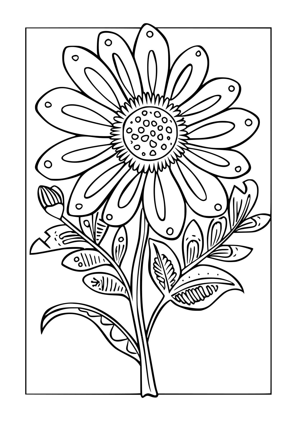 printable flower coloring pages, zentangle, sunflower, mandala, free page downloads