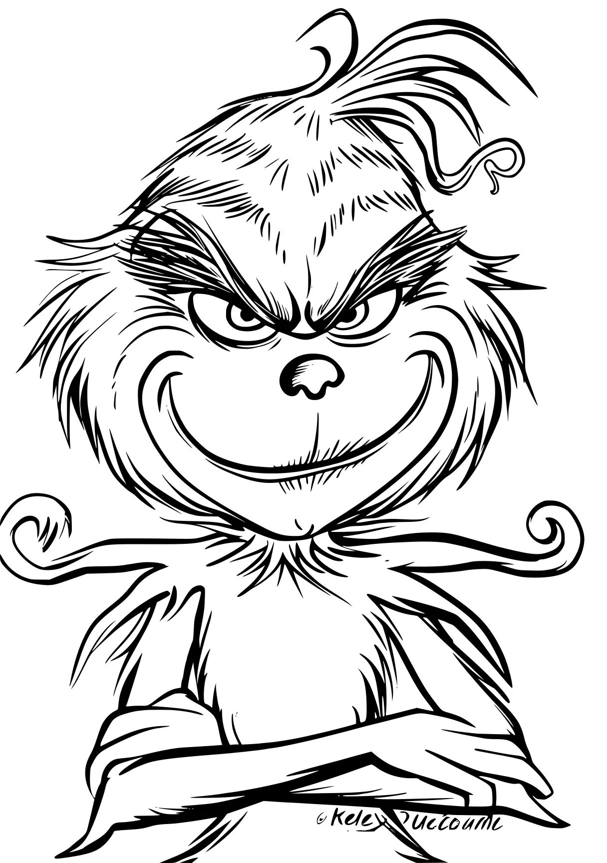 grinch coloring grinch, raccoon, racoon, werewolf, angry, free page downloads