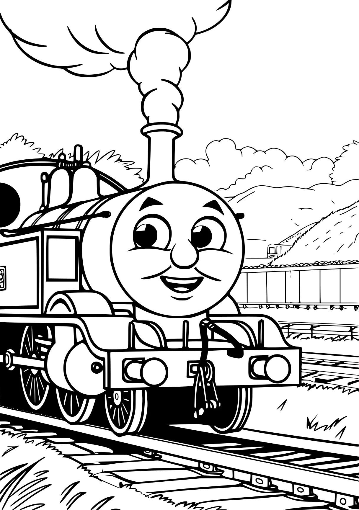 thomas the tank engine colouring pages thomas, percy, train, free coloring page downloads