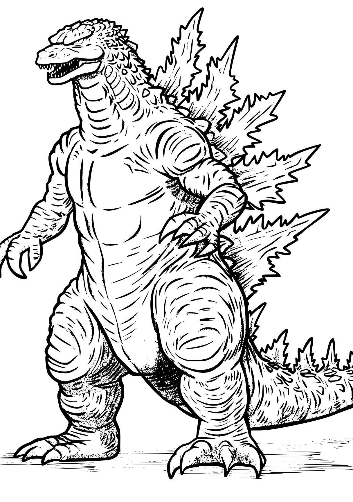 godzilla coloring pages godzilla, mechagodzilla, carnotaurus, tyrannosaurus, t-rex, free page downloads