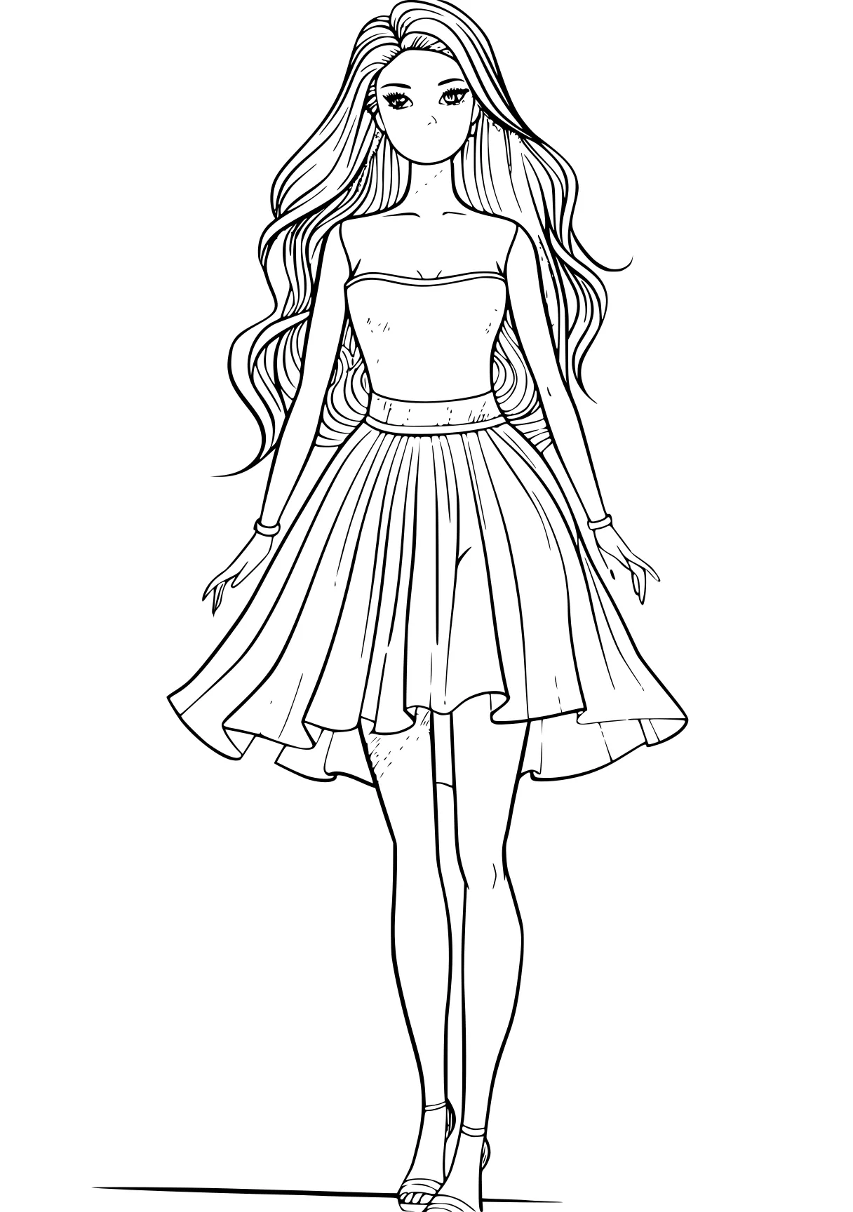 barbie doll coloring pages girl, dresses, fairy, alice, princess, free page downloads