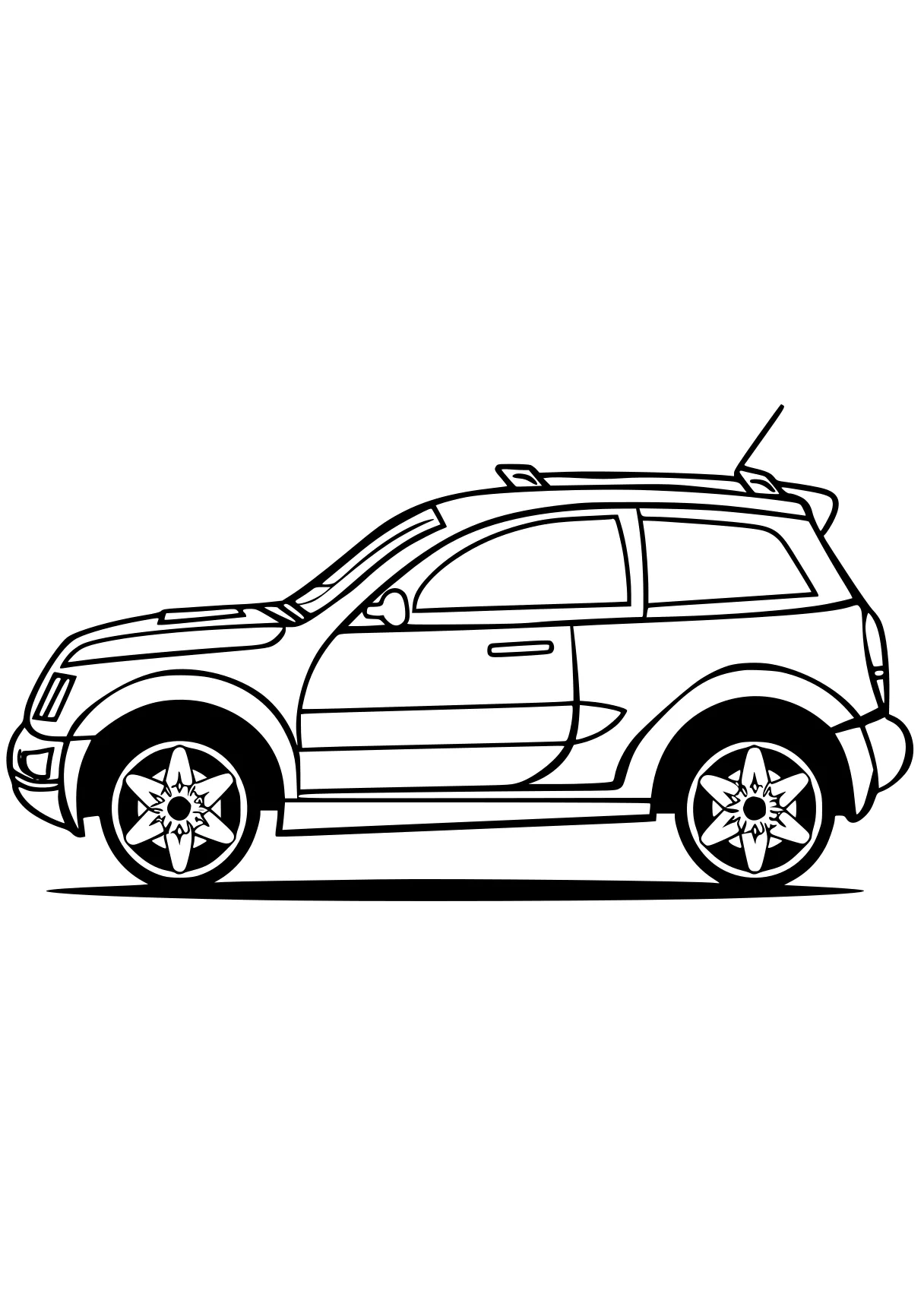 car coloring vehicle, car, robocar, mini, taco, free page downloads