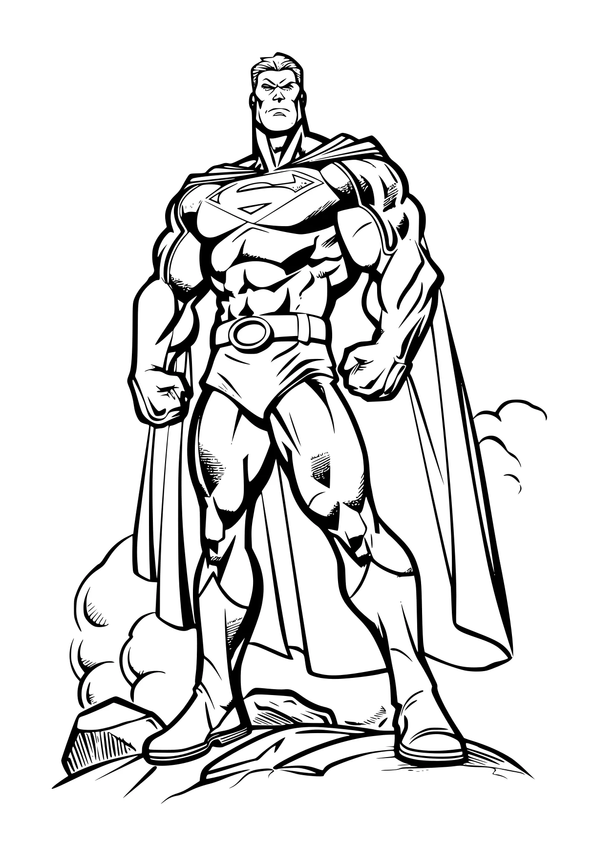 super hero coloring page superman, batman, superhero, bat, jiren, free downloads