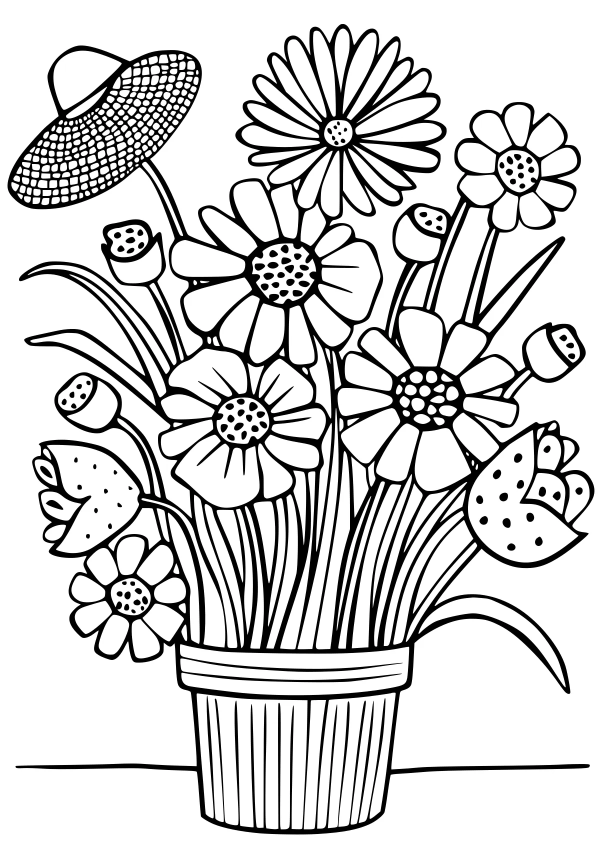 mother's day coloring pages, zentangle, flowers, flower, free page downloads