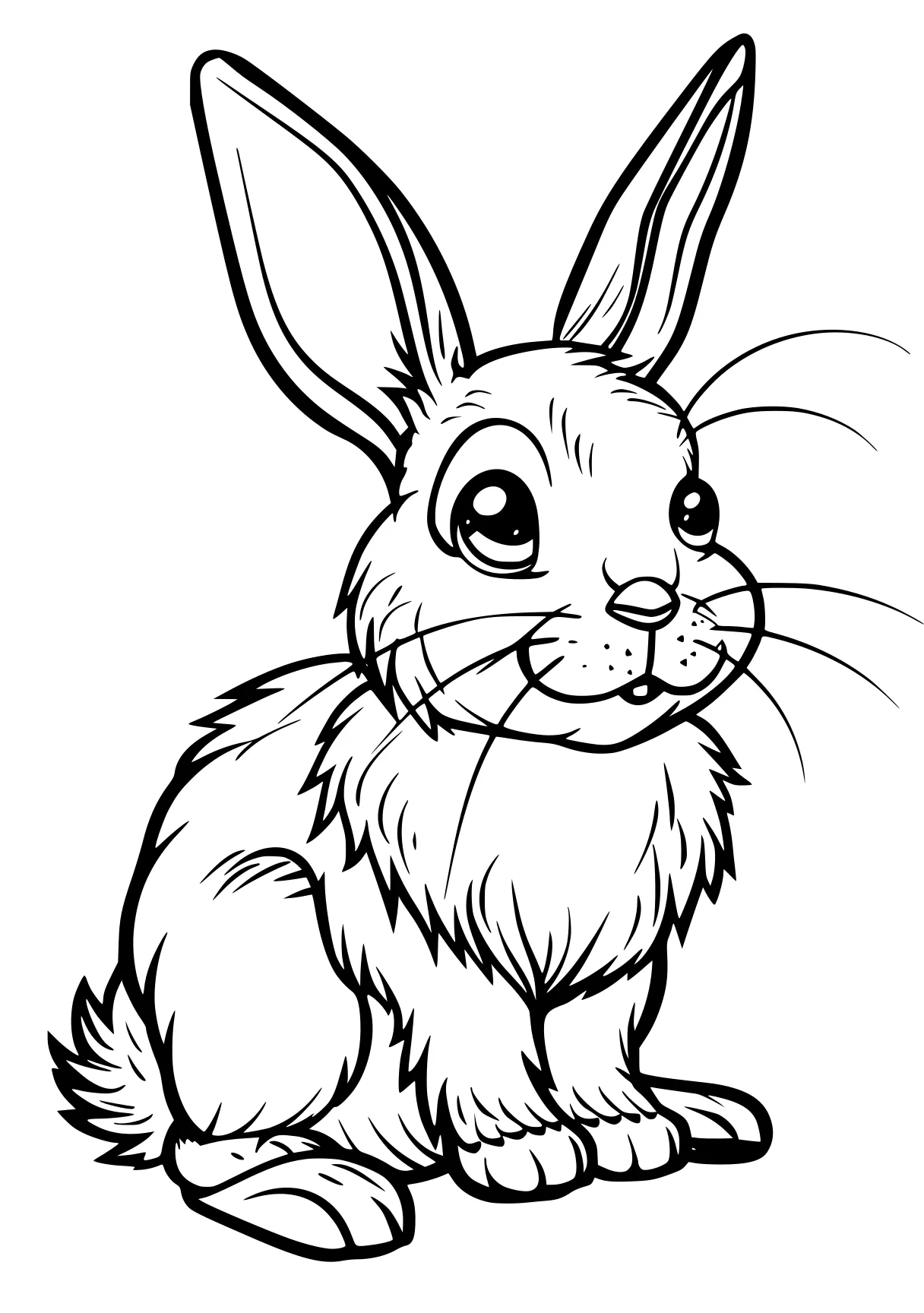 rabbit coloring page rabbit, bunny, scorbunny, bunzo, illustrator, free downloads