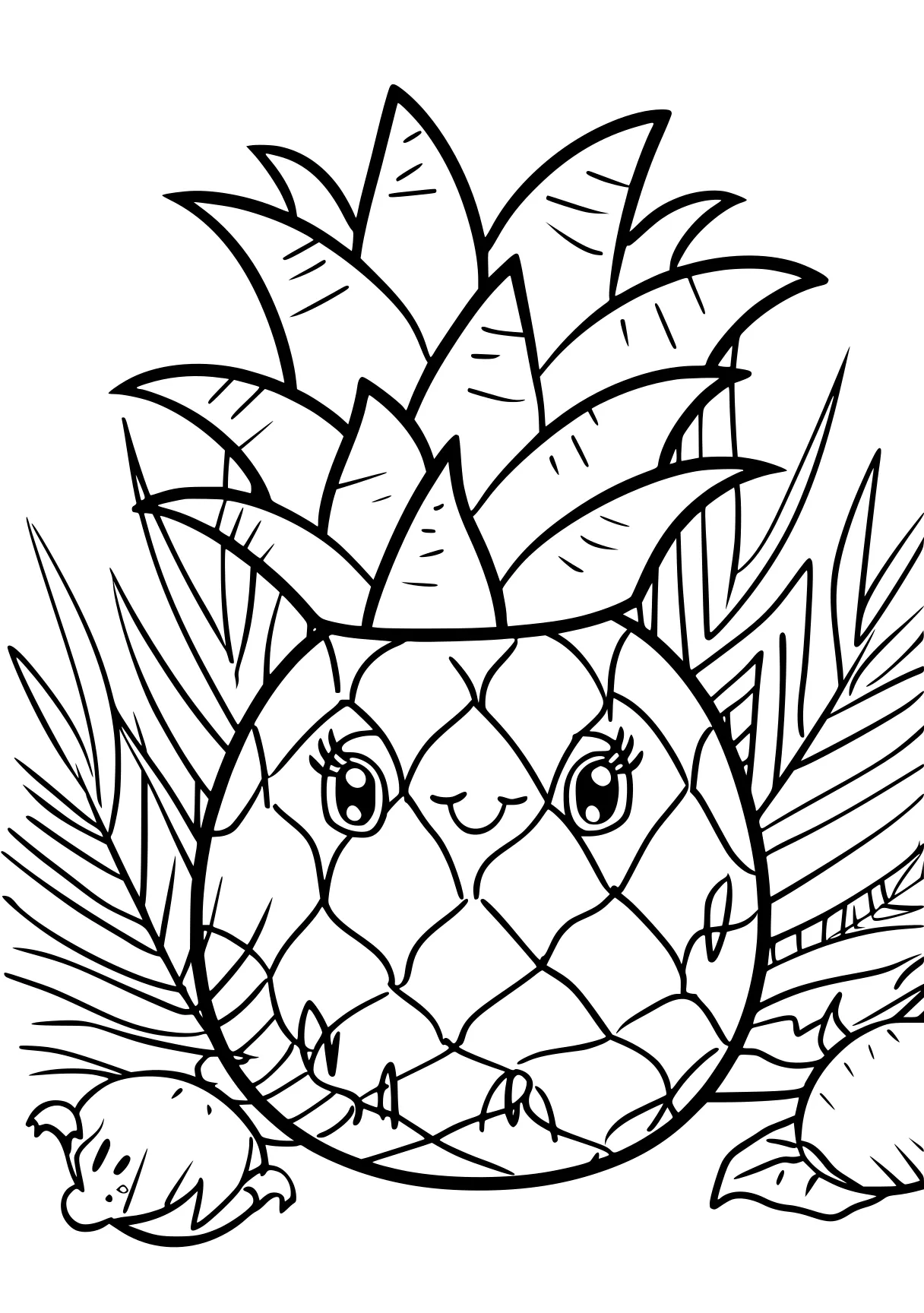 coloring book pages pineapple, zentangle, acorn, hedgehog, free page downloads