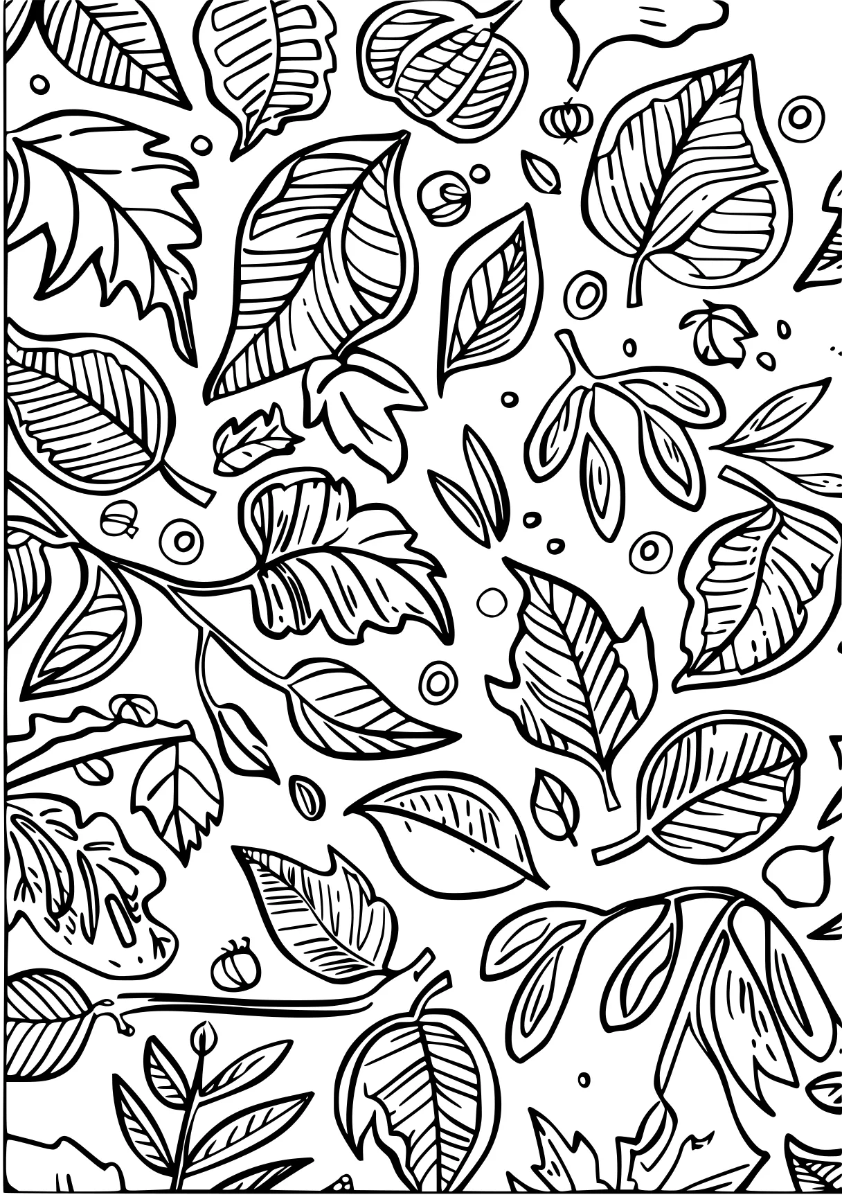 autumn coloring pages, plants, pattern, patterns, free page downloads