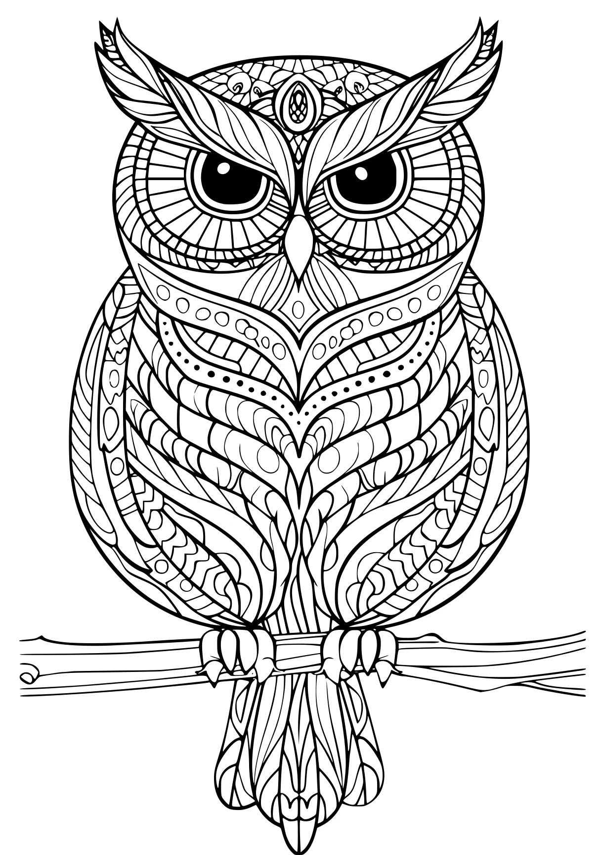 free printable adult coloring pages owl, illustrator, zentangle, page downloads