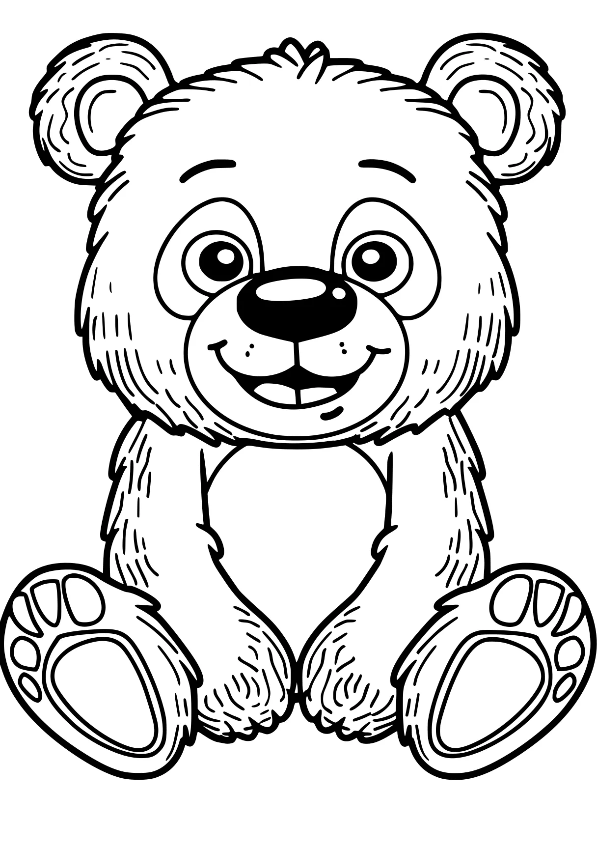 kindergarten coloring pages bear, fazbear, teddy, free page downloads