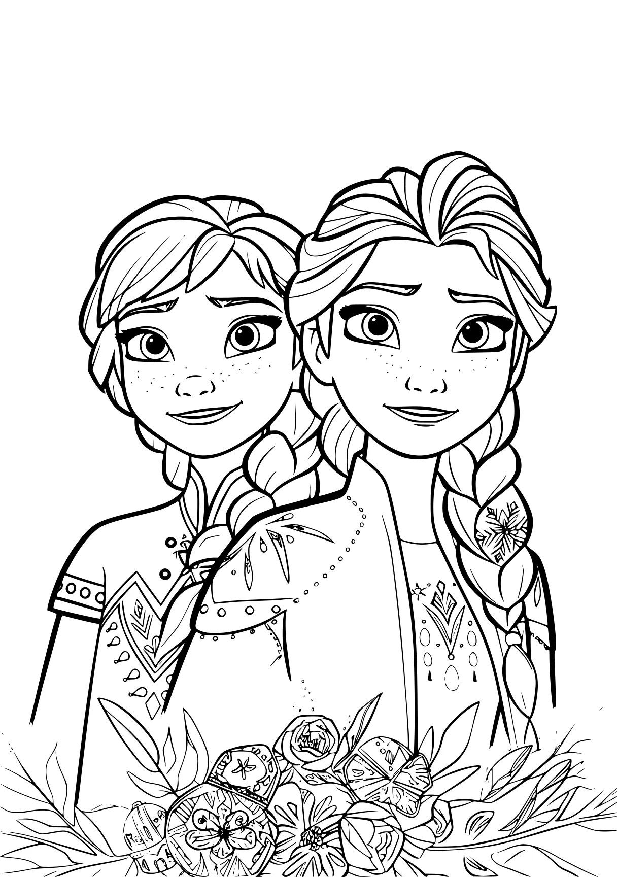 anna and elsa coloring pages tangled, lilo, frozen, free page downloads