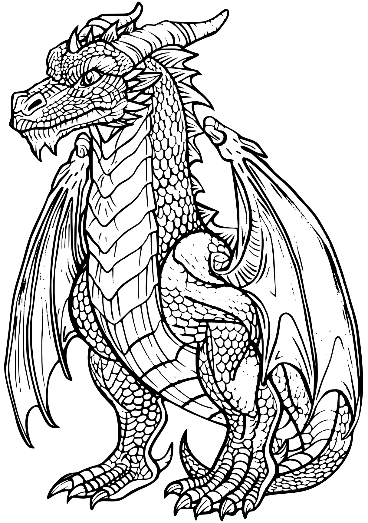 dragon coloring sheet dragon, ghidorah, iguana, free page downloads