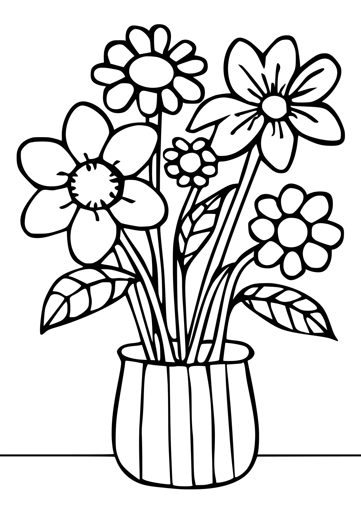 simple coloring sheets, flowers, flower, design, free page downloads