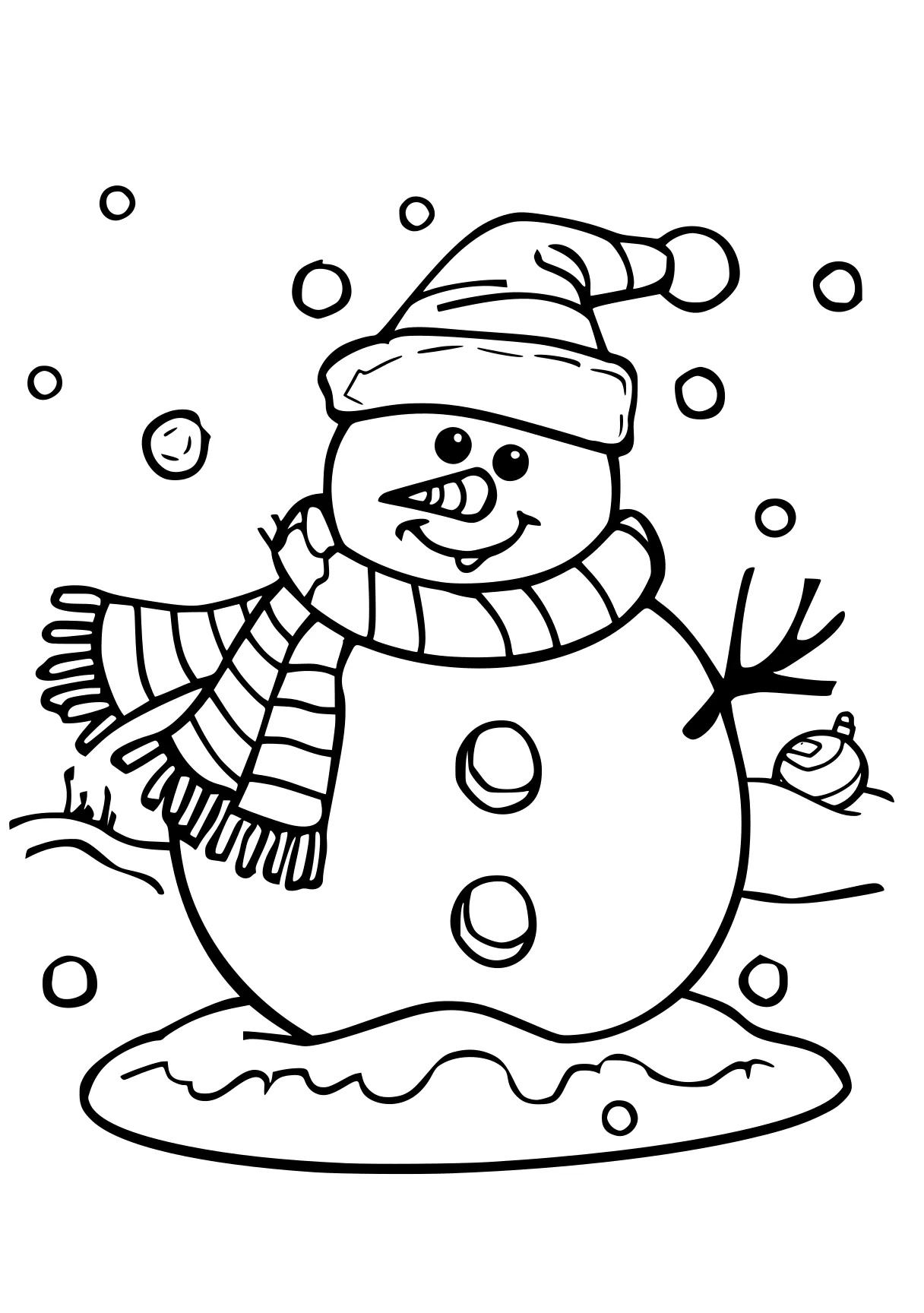 christmas coloring pictures snowman, winter, snow, free page downloads