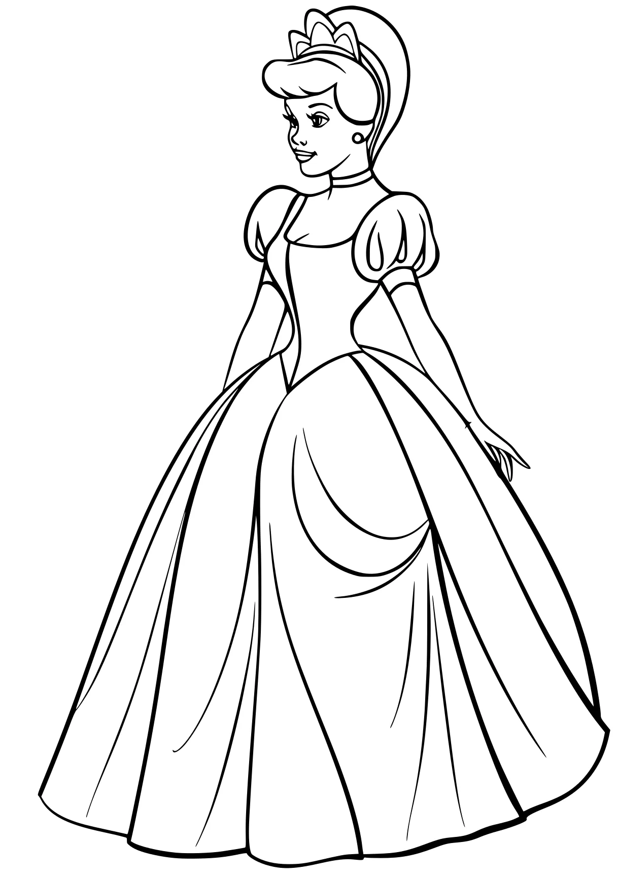 cinderella coloring cinderella, belle, rosalina, tiana, lady, free page downloads