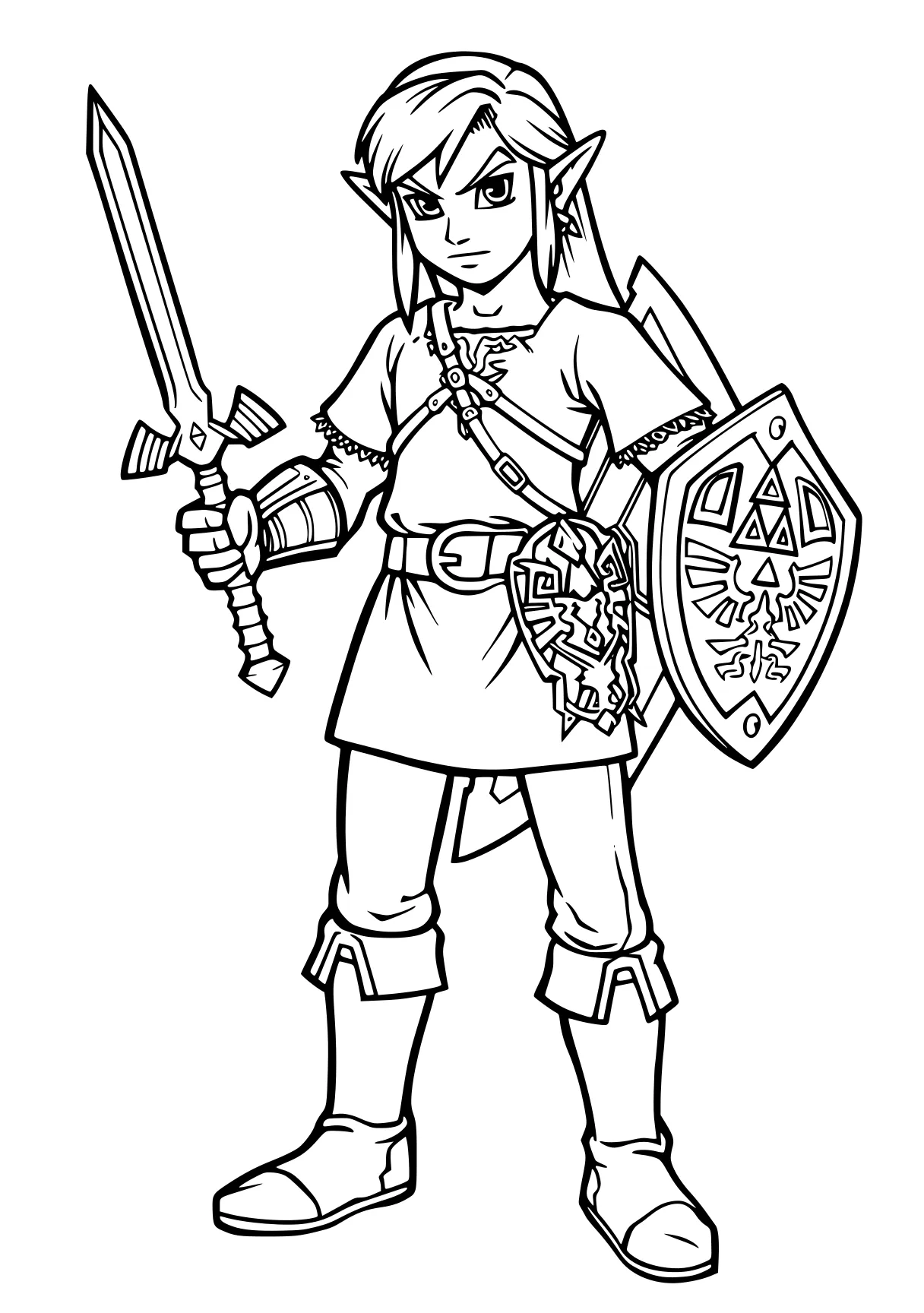 zelda coloring pages link, zelda, rosalina, diana, knight, free page downloads