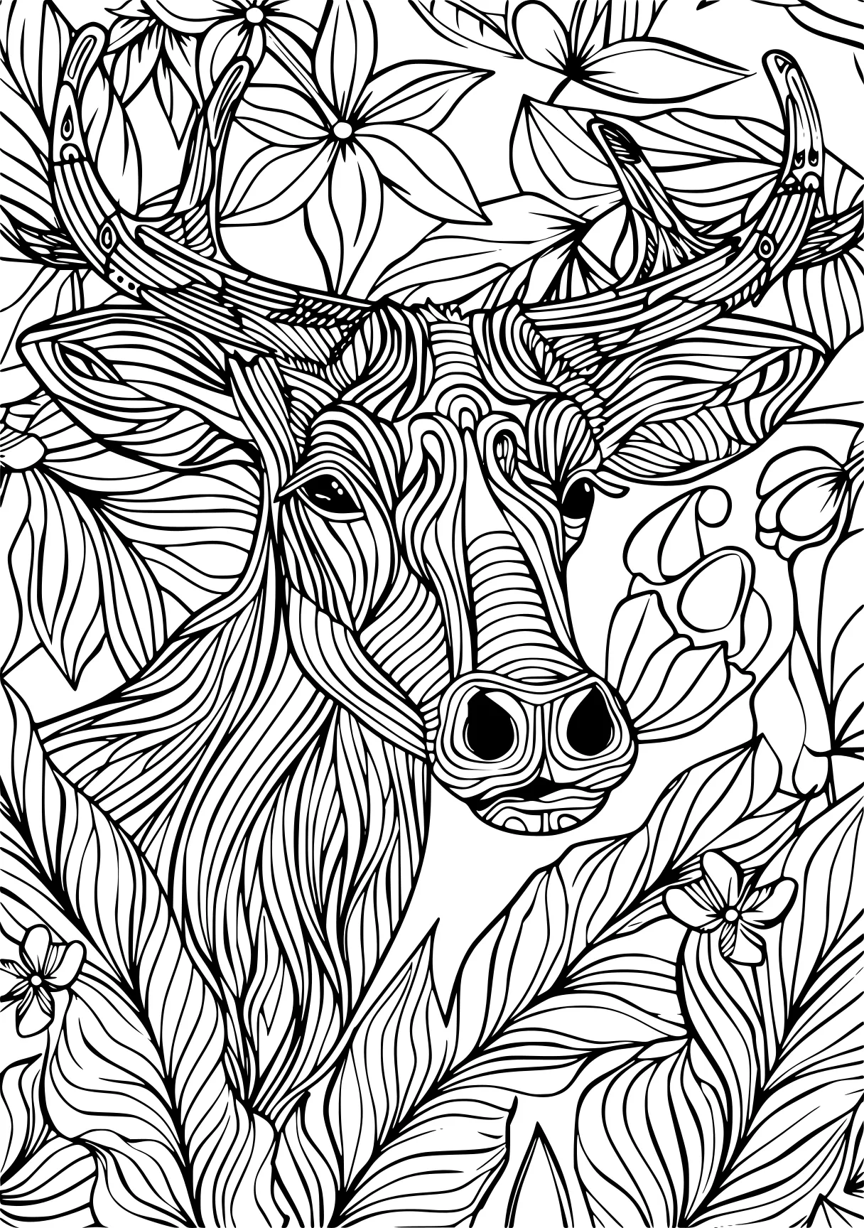 coloring games online, zentangle, colouring, plants, free page downloads