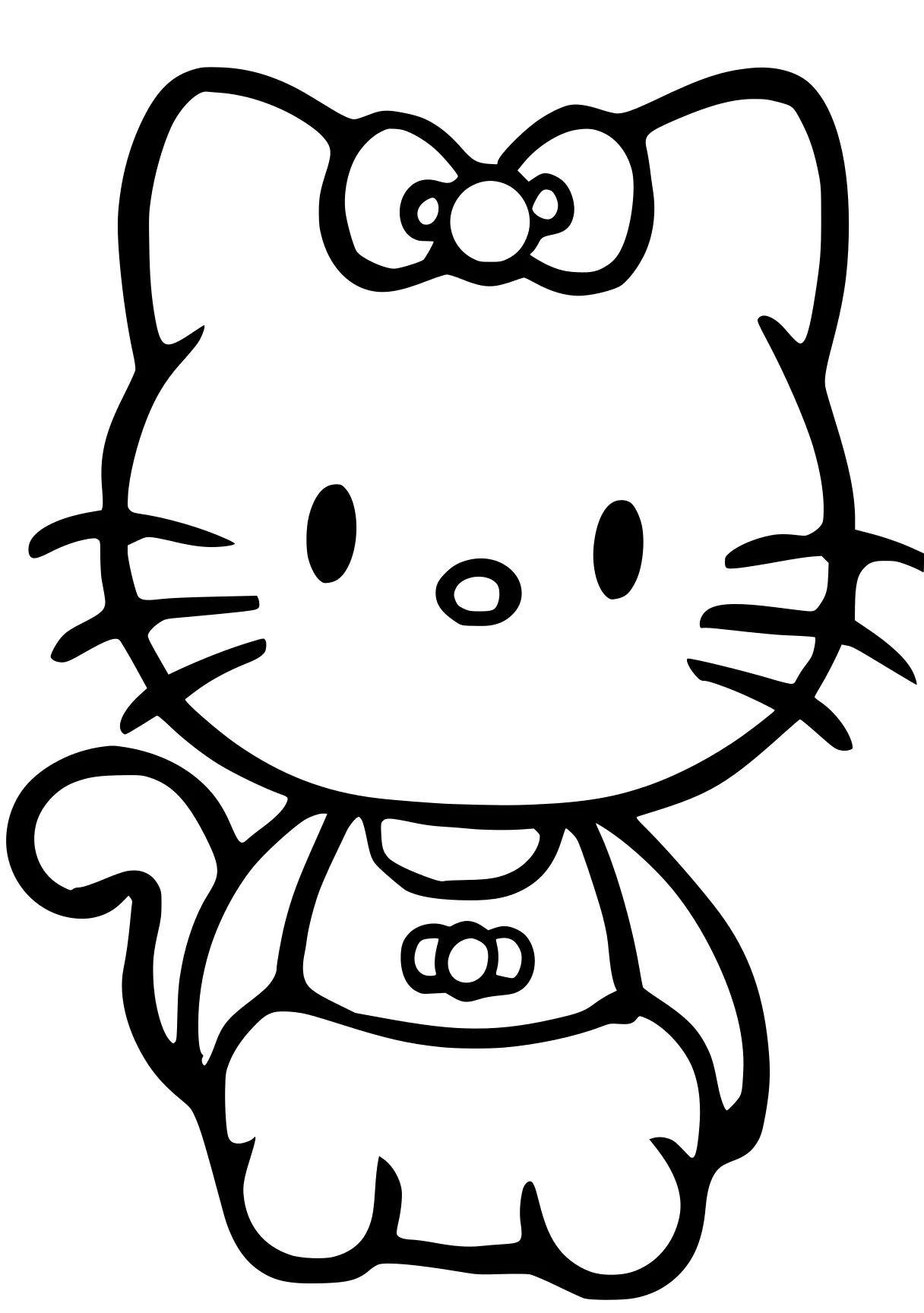 hello kitty coloring sheet sanrio, kitty, garfield, cinnamoroll, unikitty, free page downloads