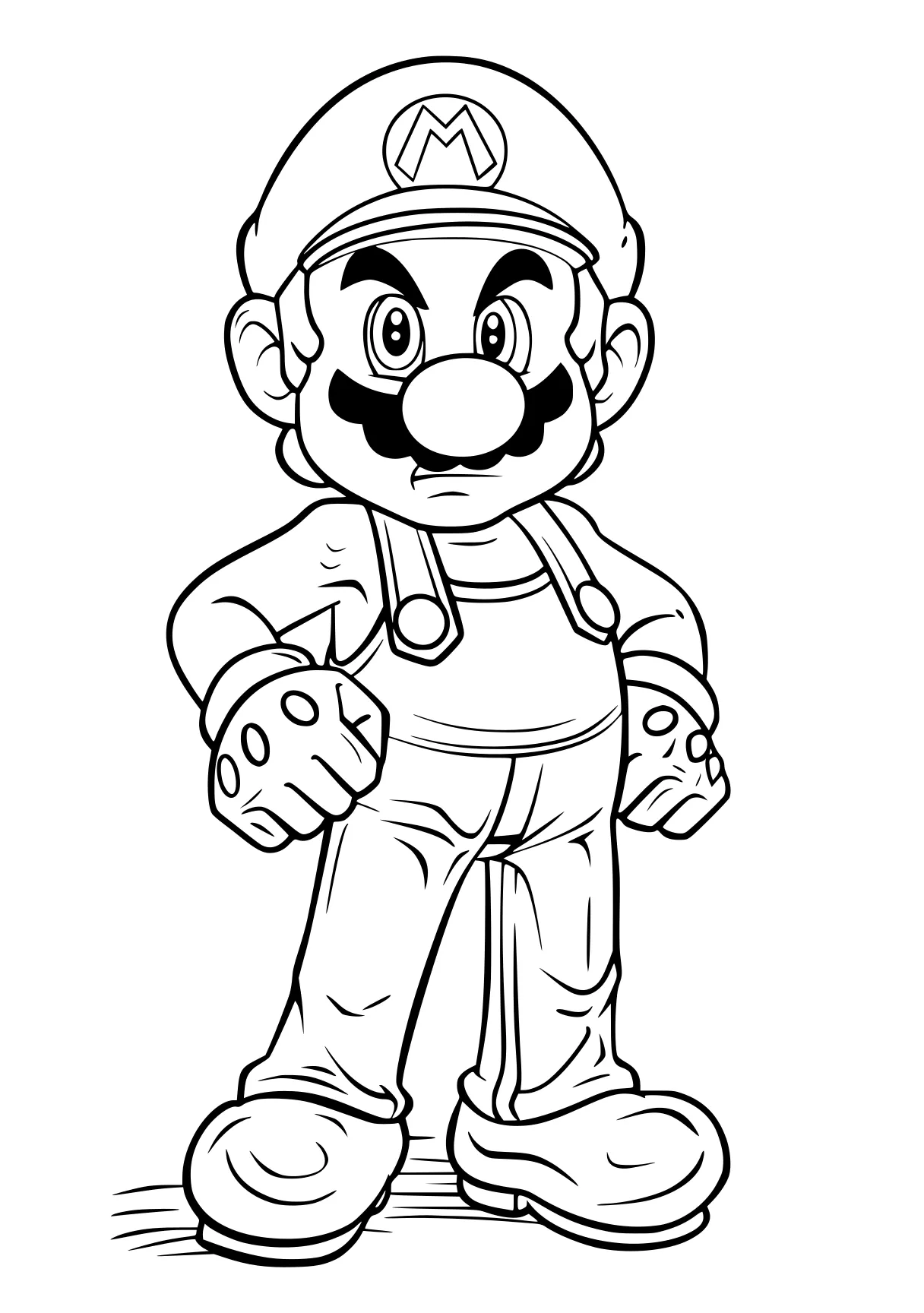 mario coloring book pages mario, luigi, toad, blippi, kart, free page downloads