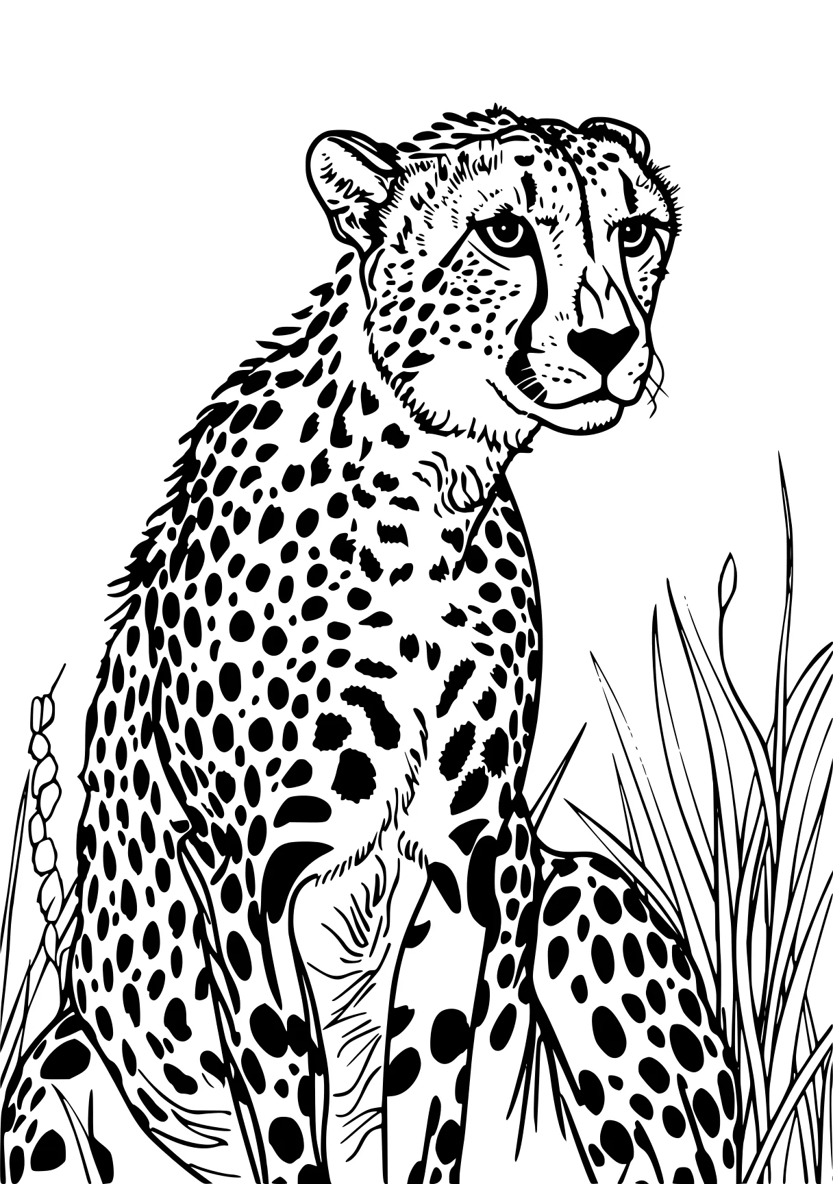 cheetah coloring page jaguar, cheetah, leopard, panther, safari, free downloads