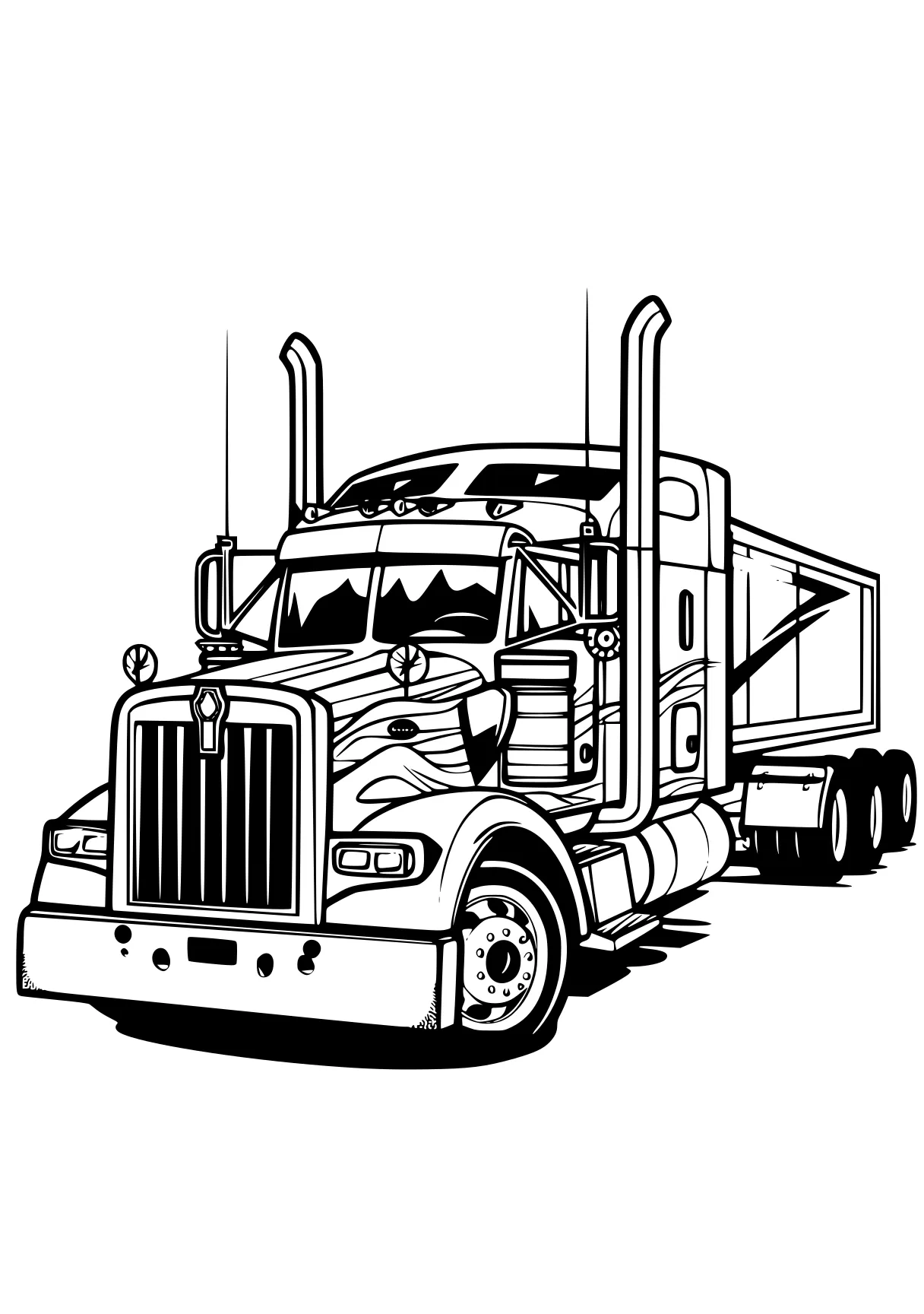 truck coloring sheets semi, truck, trucks, optimus, vehicle, free page downloads