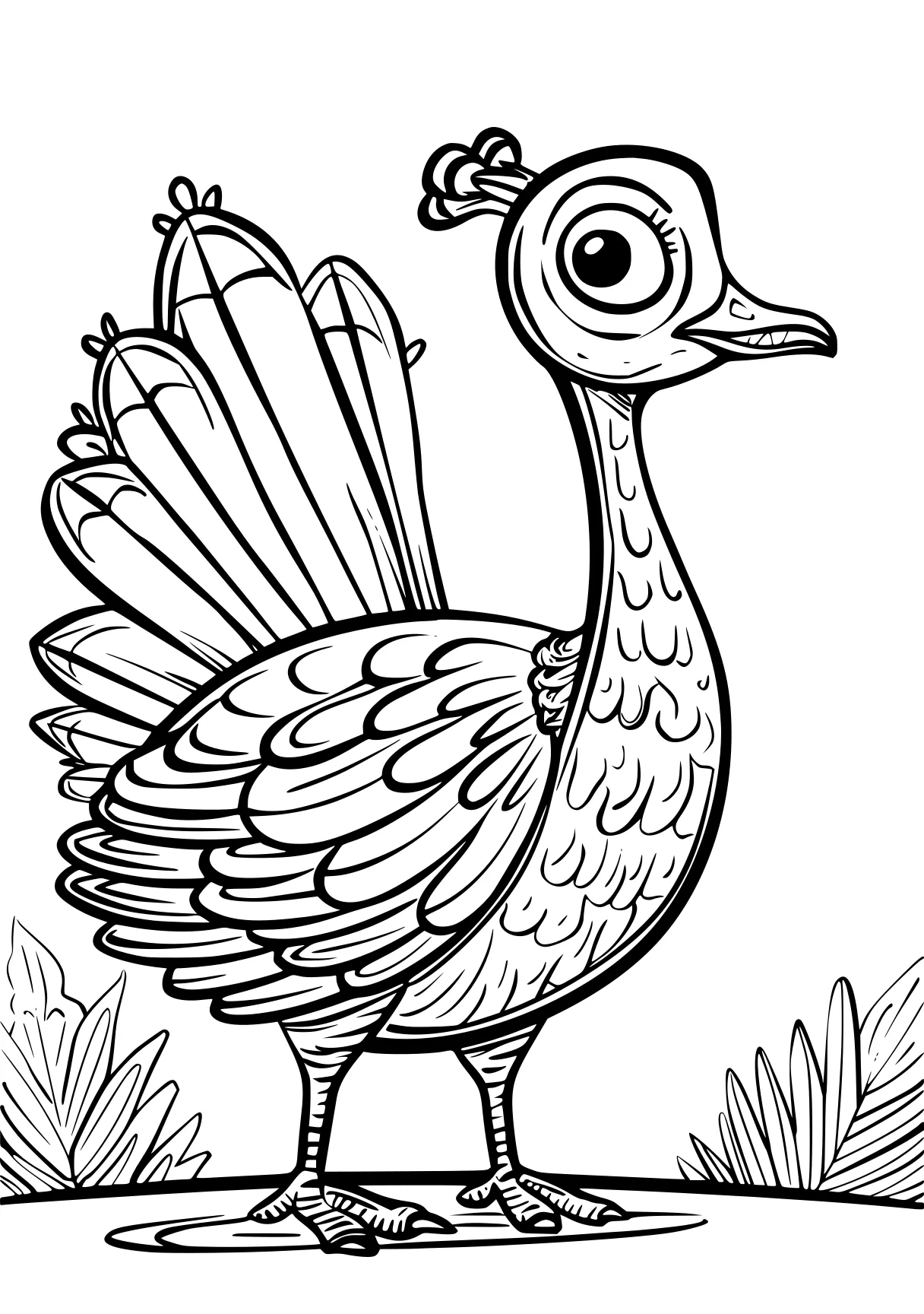 turkey coloring peacock, rooster, bird, free page downloads