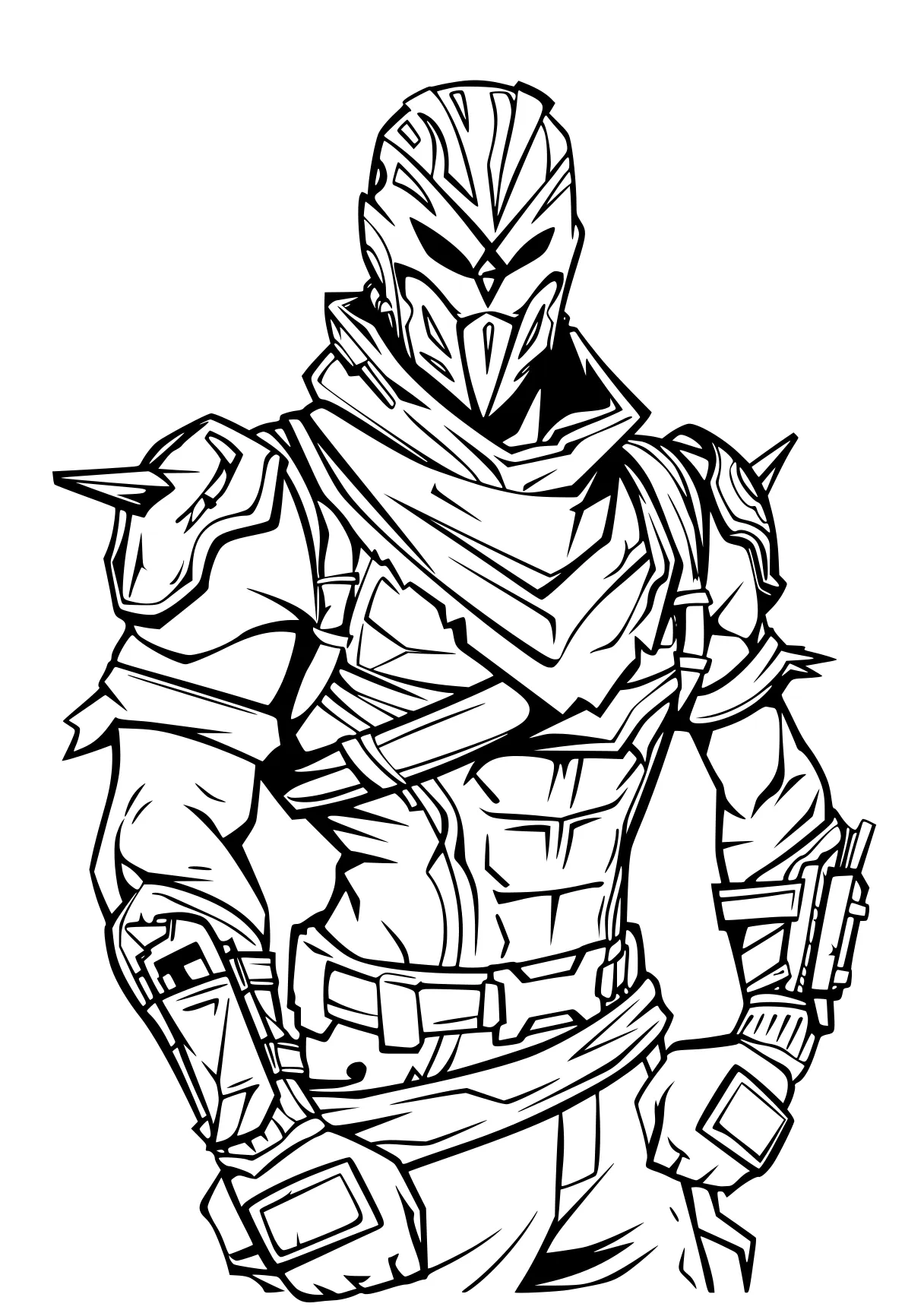 fortnite coloring page knight, ranger, mandalorian, scorpion, ultraman, free downloads