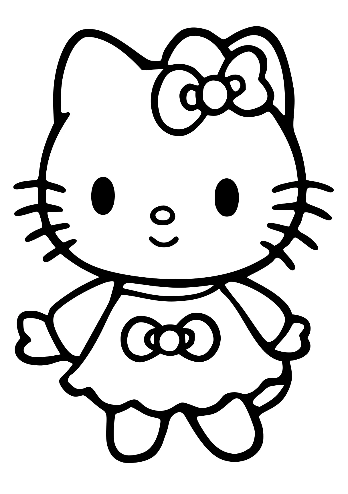 coloring hello kitty sanrio, cinnamoroll, kitty, molang, peppa, free page downloads