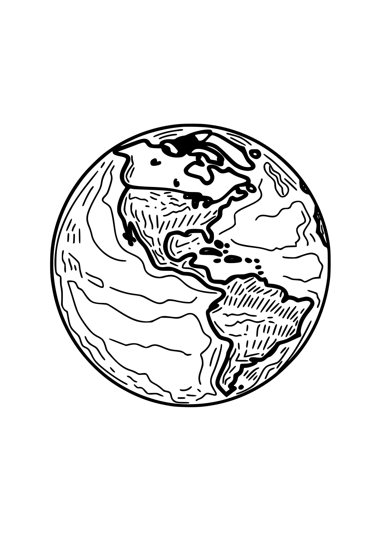 earth coloring page globe, earth, world, pluto, round, free downloads