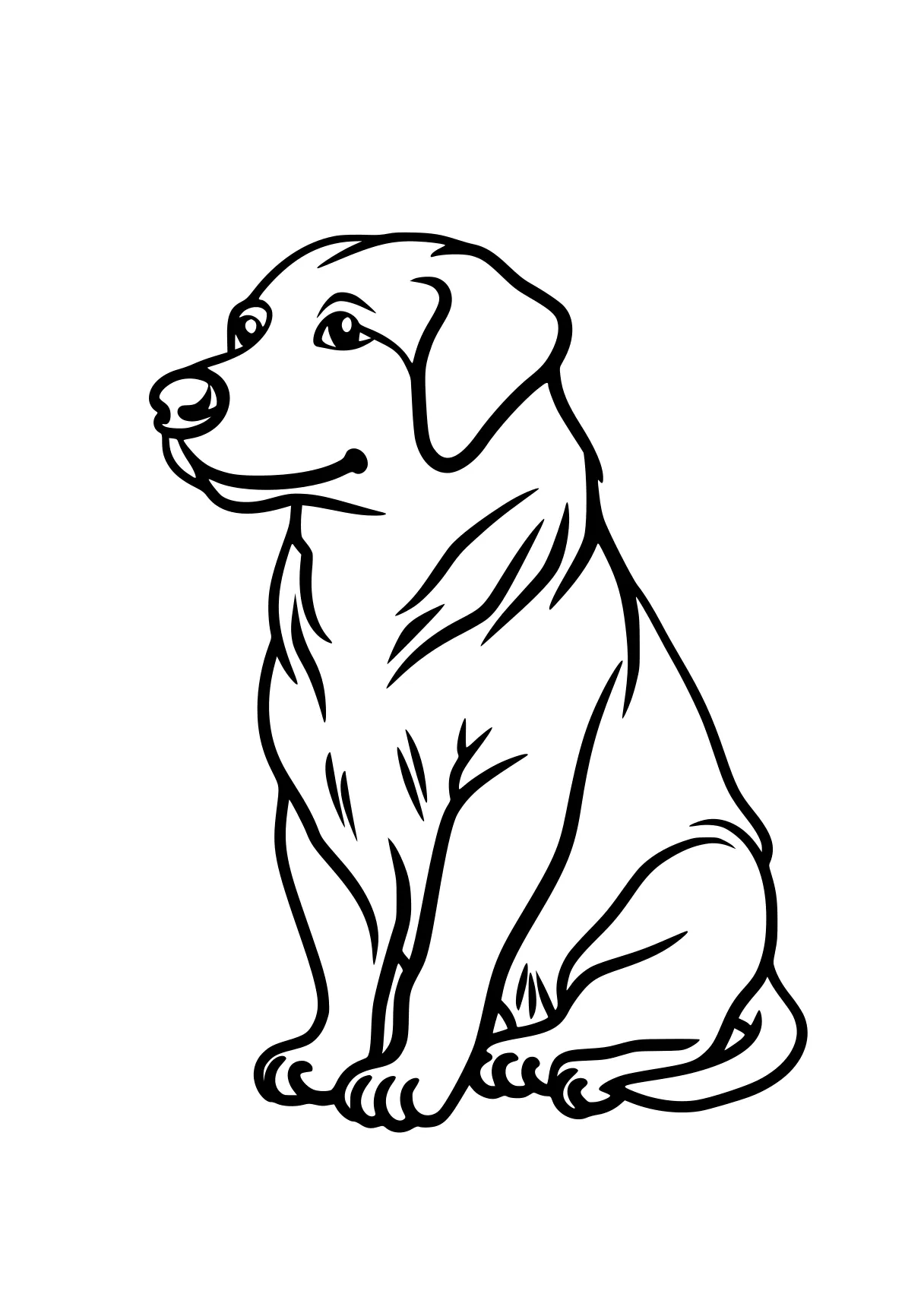 wednesday coloring pages retriever, dog, illustrator, pet, free page downloads