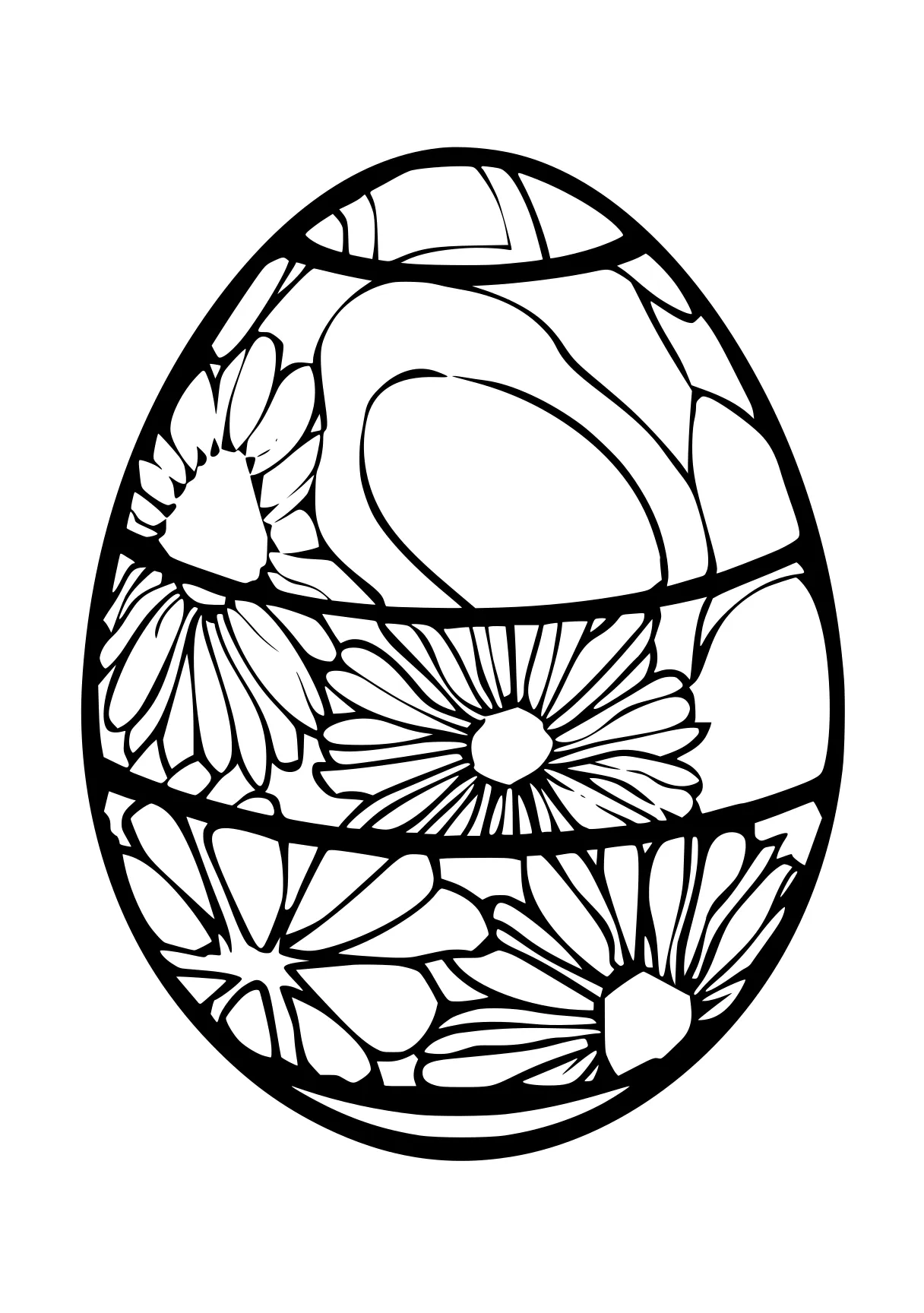 easter egg coloring sheet egg, ornament, acorn, tulip, free page downloads