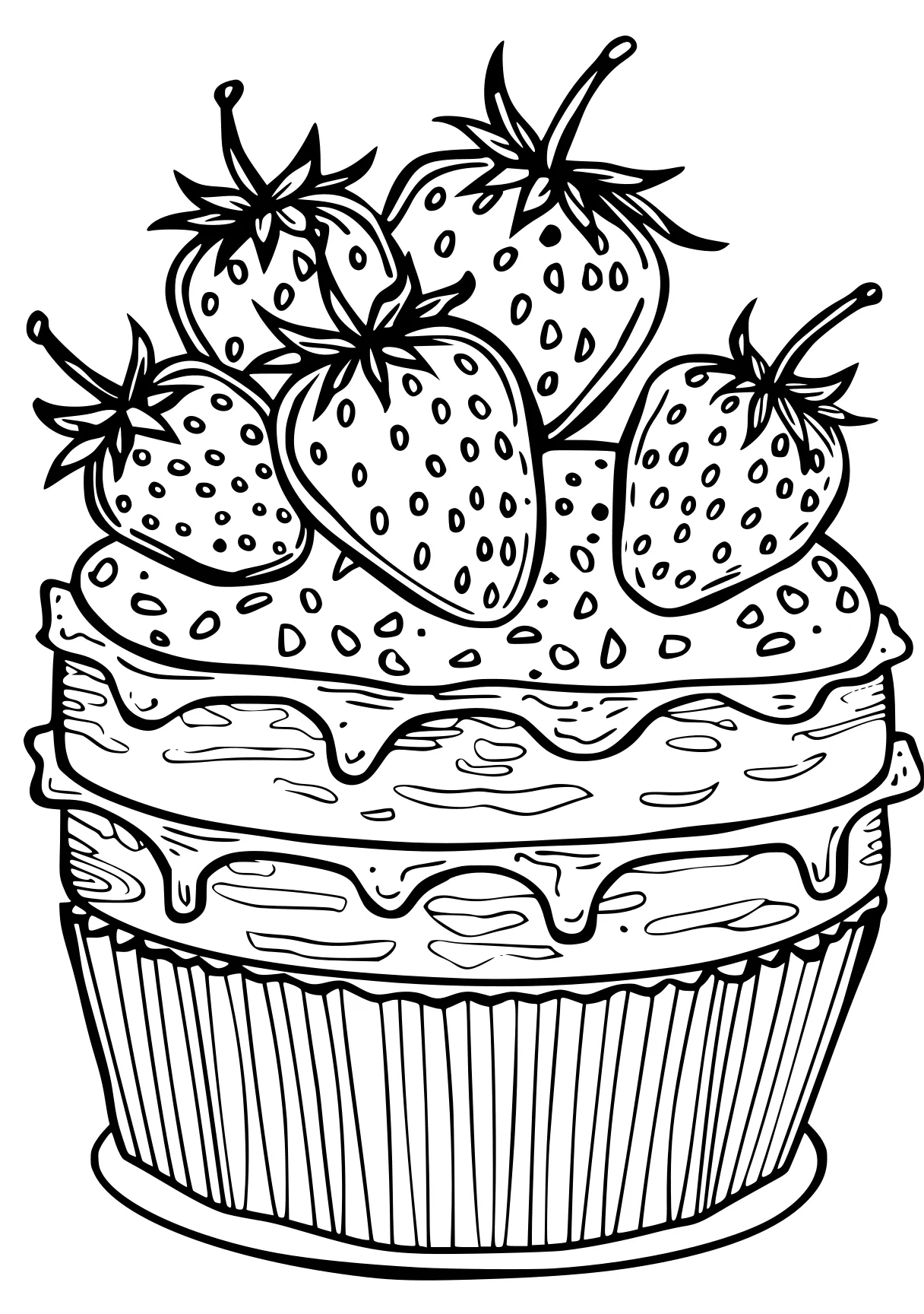 strawberry shortcake coloring page cupcake, shortcake, cake, strawberry, printables, free downloads