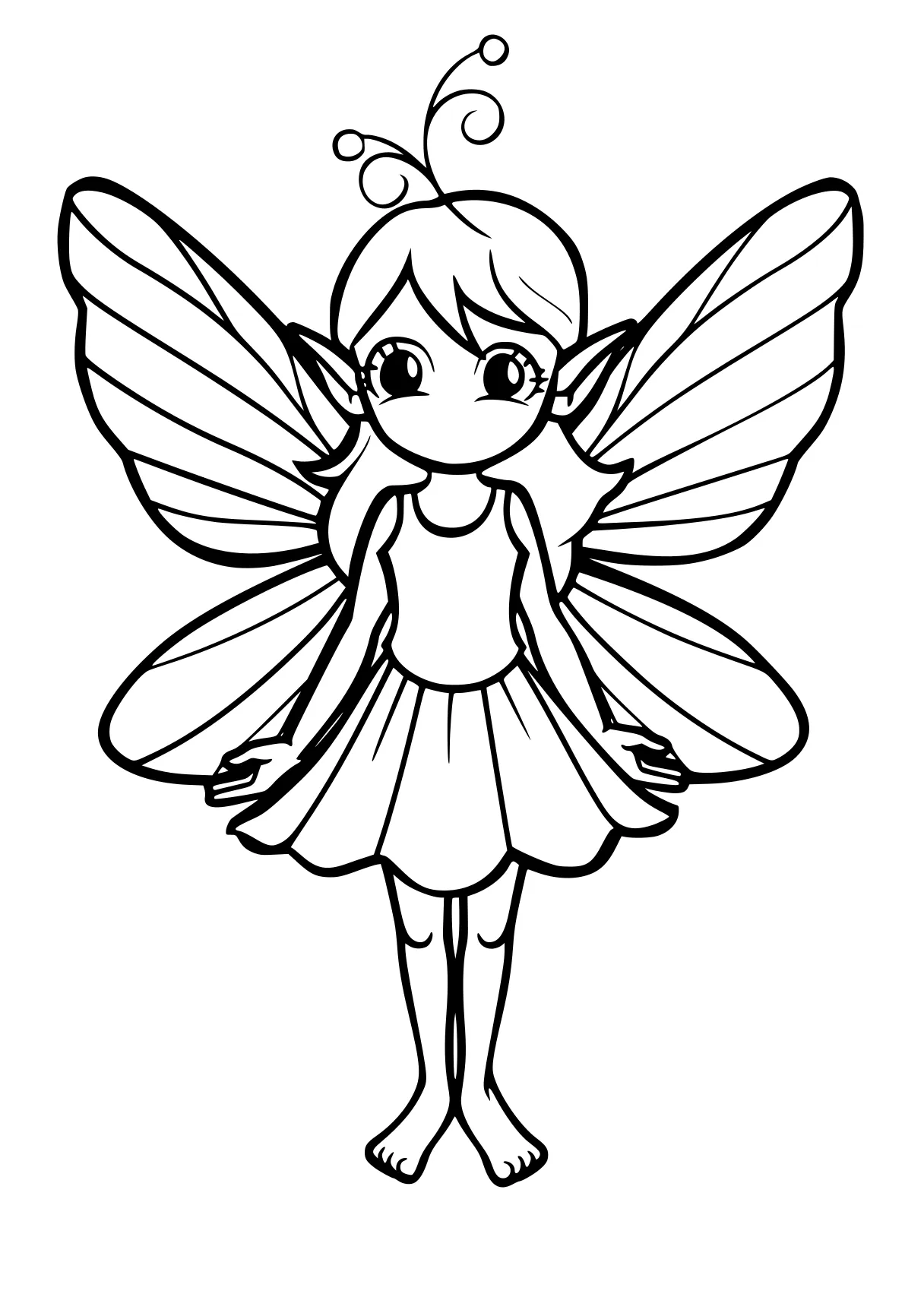 printable coloring pages fairy, butterfly, shinobu, wings, angel, free page downloads